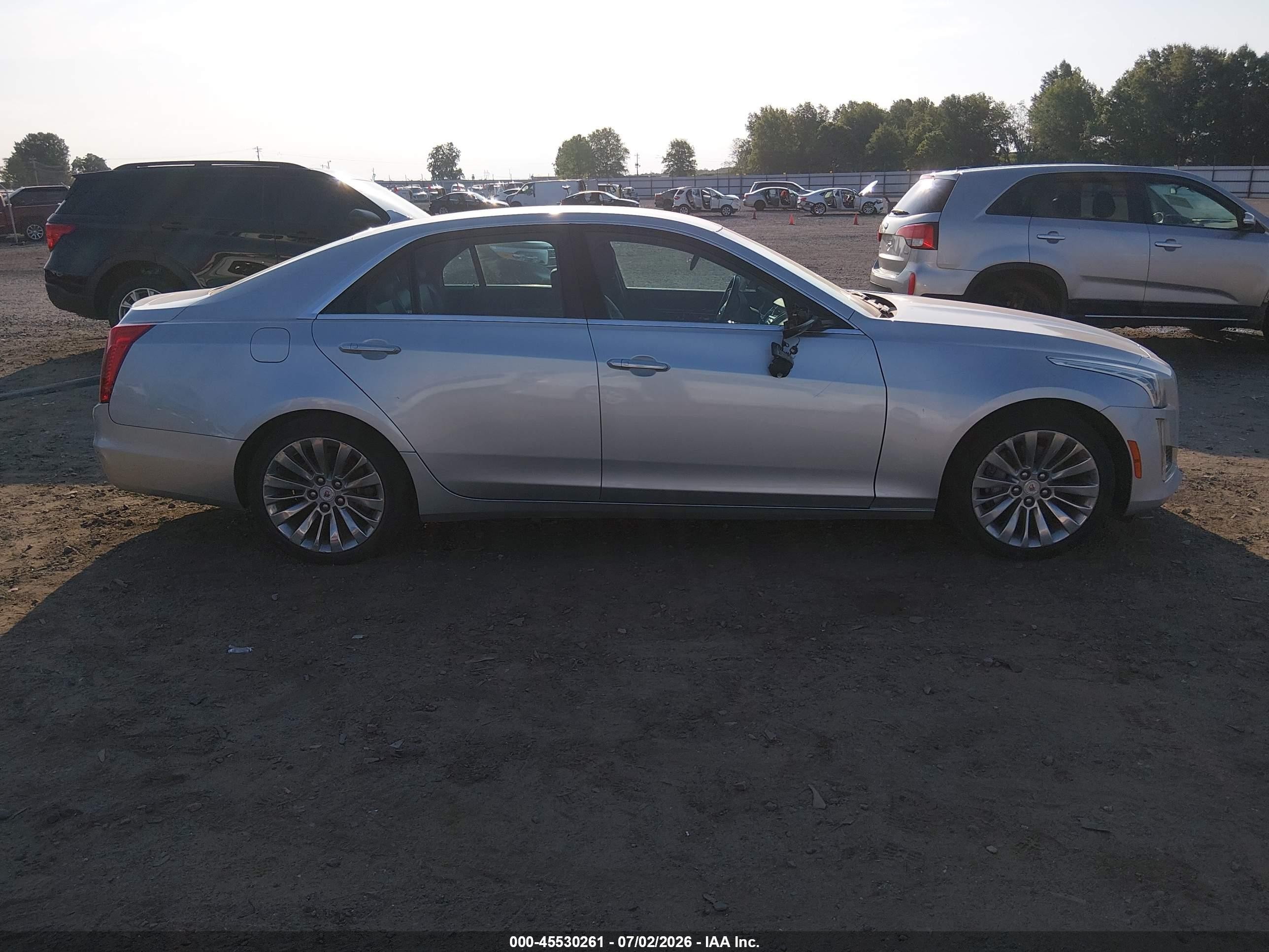 2014 Cadillac Cts Luxury Silver vin: 1G6AR5SX4E0144291