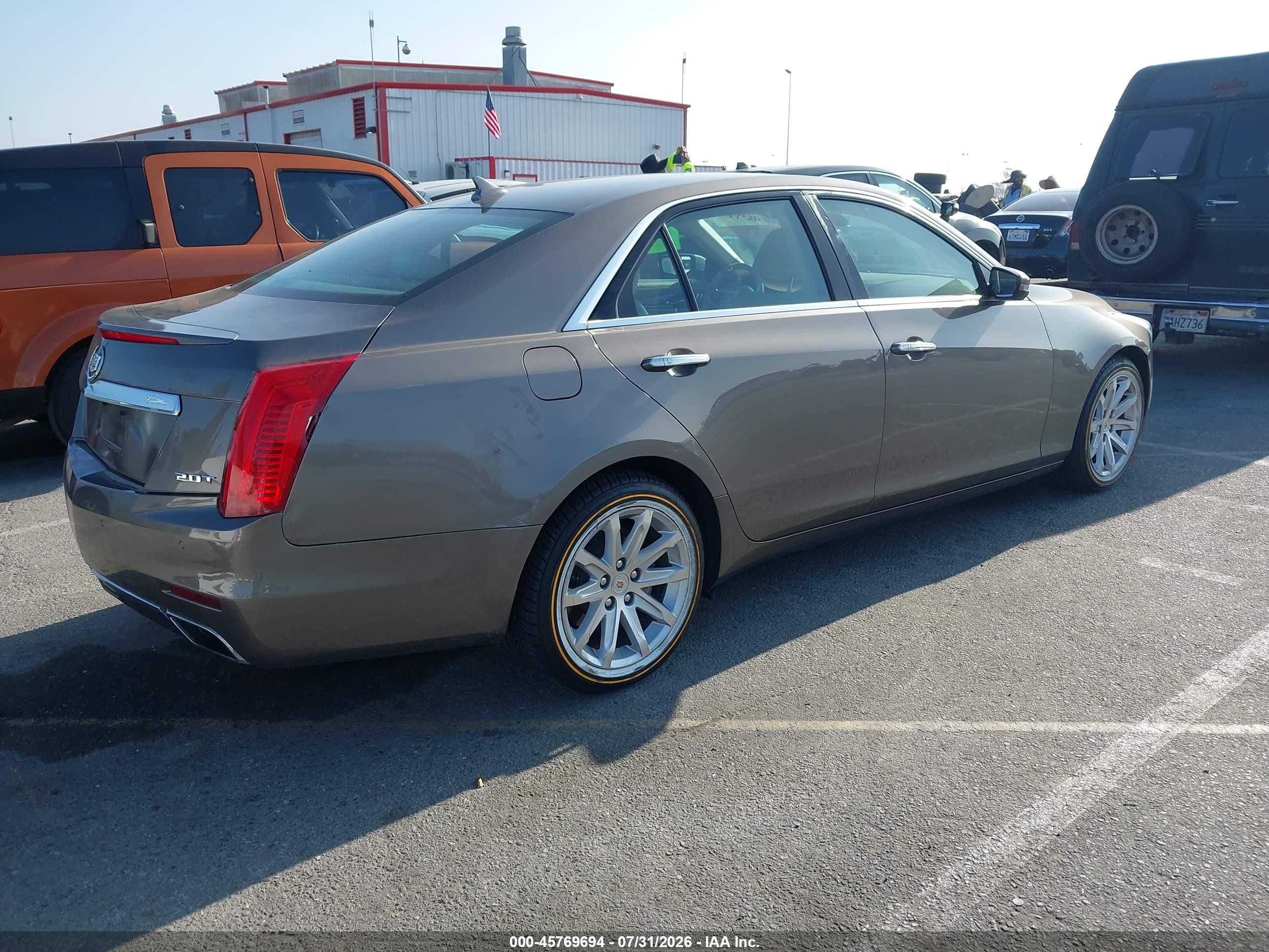 2014 Cadillac Cts Luxury Brown vin: 1G6AR5SX4E0166419