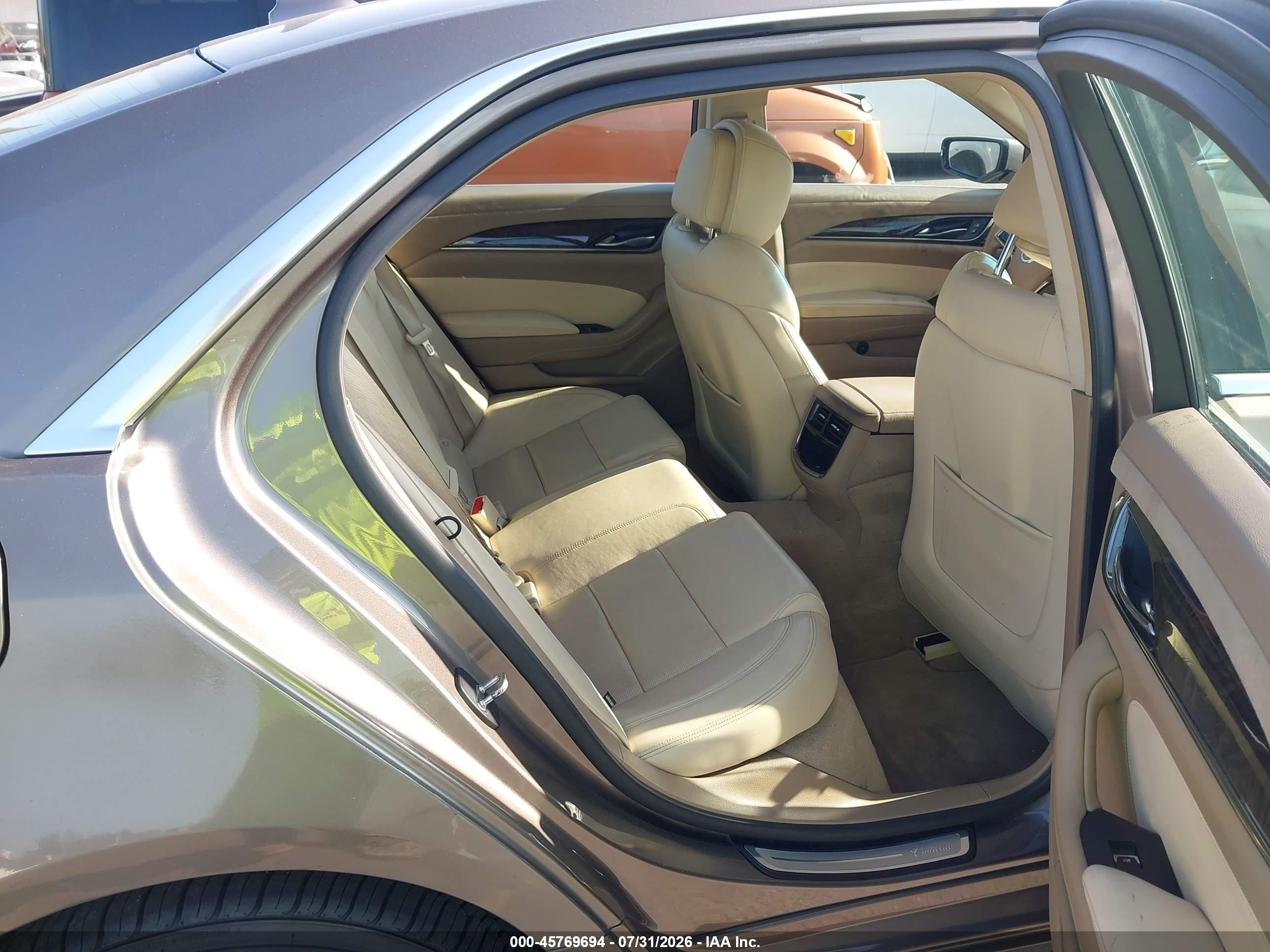 2014 Cadillac Cts Luxury Brown vin: 1G6AR5SX4E0166419