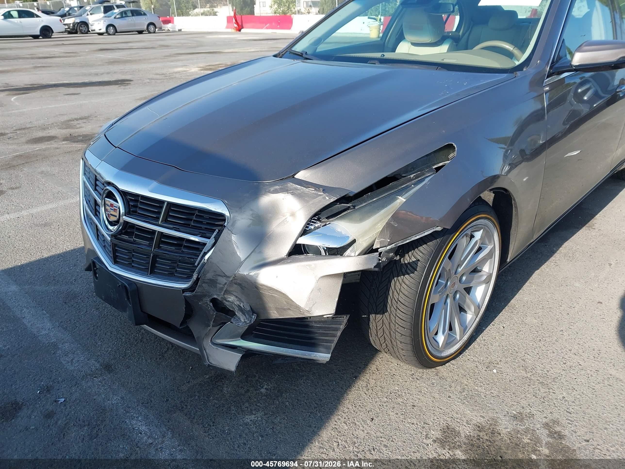 2014 Cadillac Cts Luxury Brown vin: 1G6AR5SX4E0166419