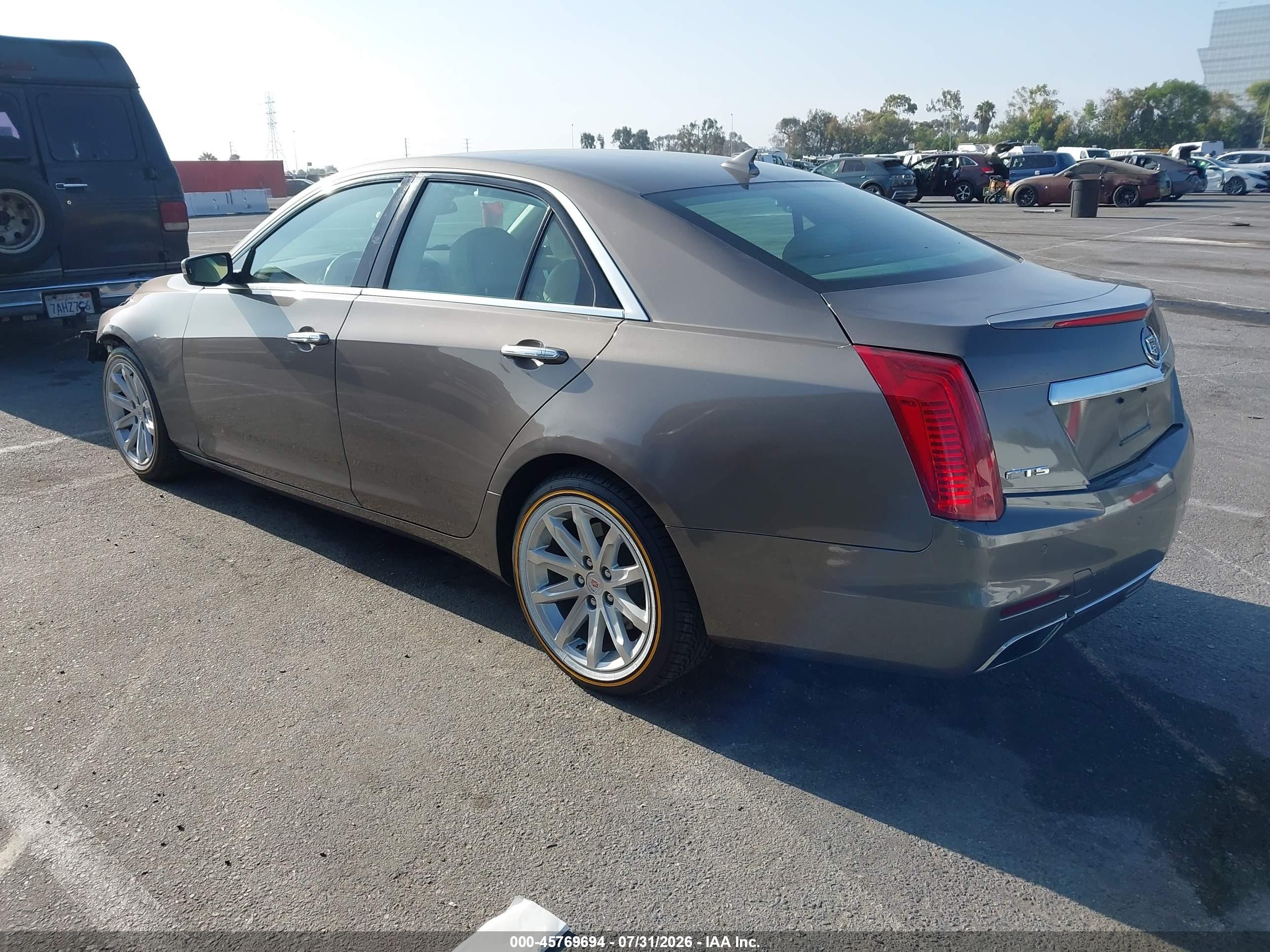 2014 Cadillac Cts Luxury Brown vin: 1G6AR5SX4E0166419