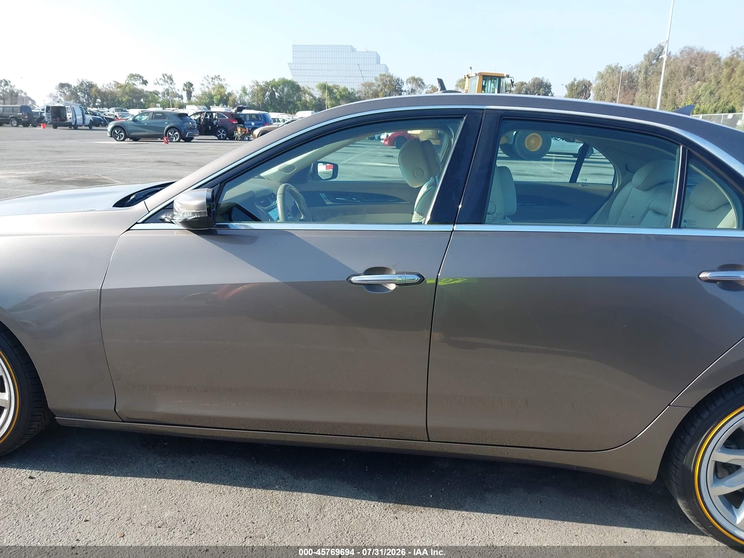 2014 Cadillac Cts Luxury Brown vin: 1G6AR5SX4E0166419