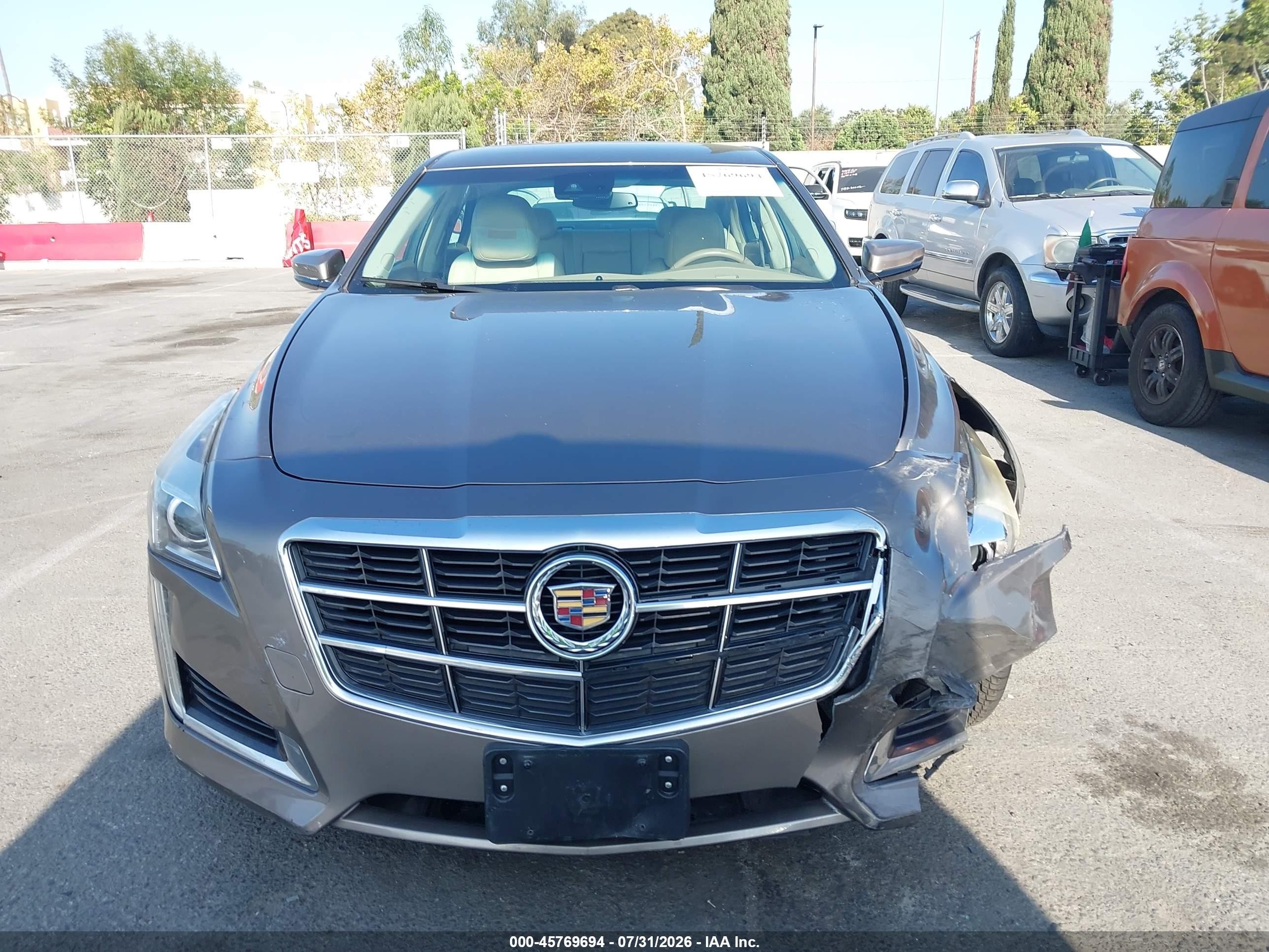 2014 Cadillac Cts Luxury Brown vin: 1G6AR5SX4E0166419