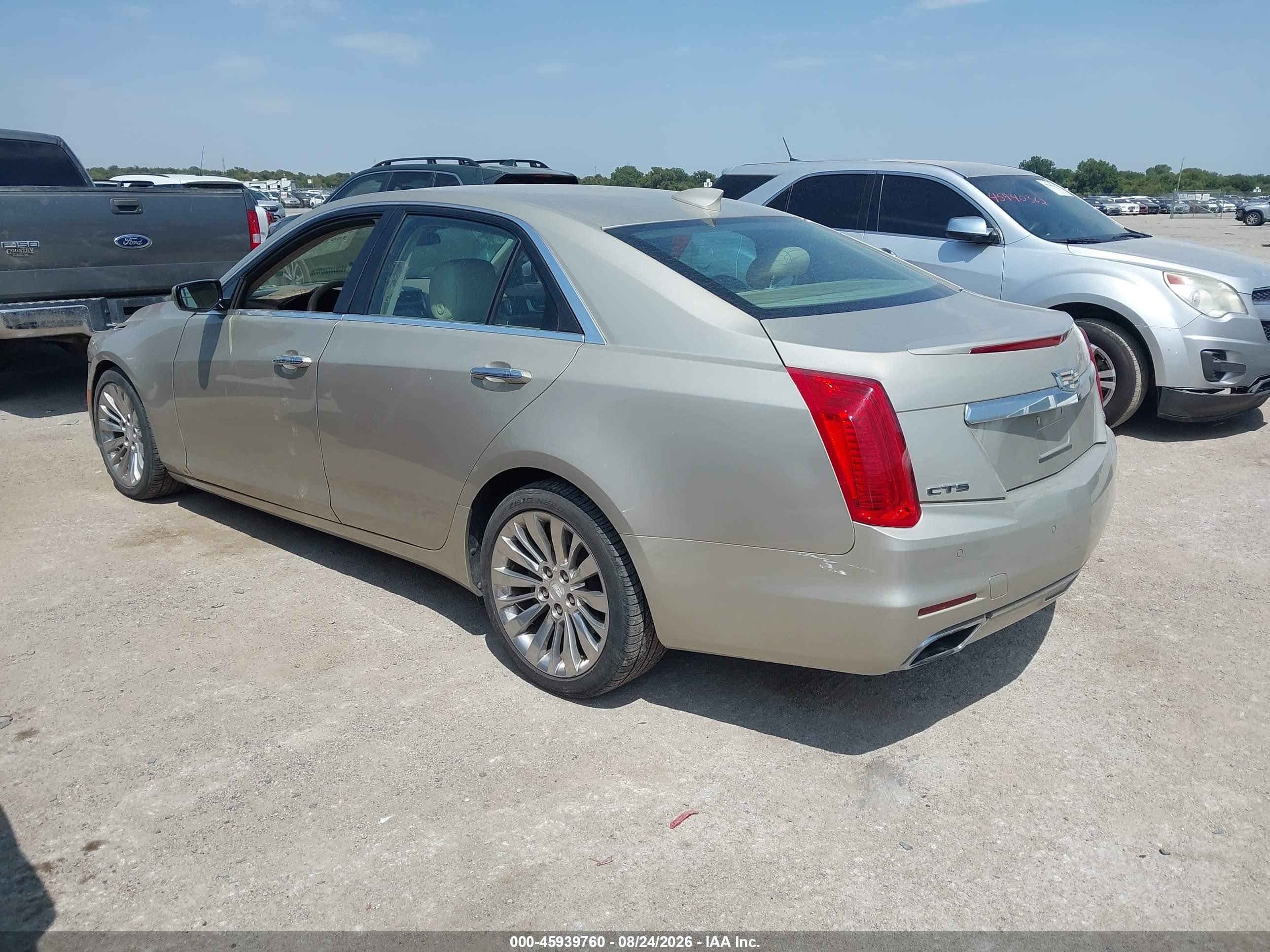 2015 Cadillac Cts Luxury Gold vin: 1G6AR5SX5F0107400