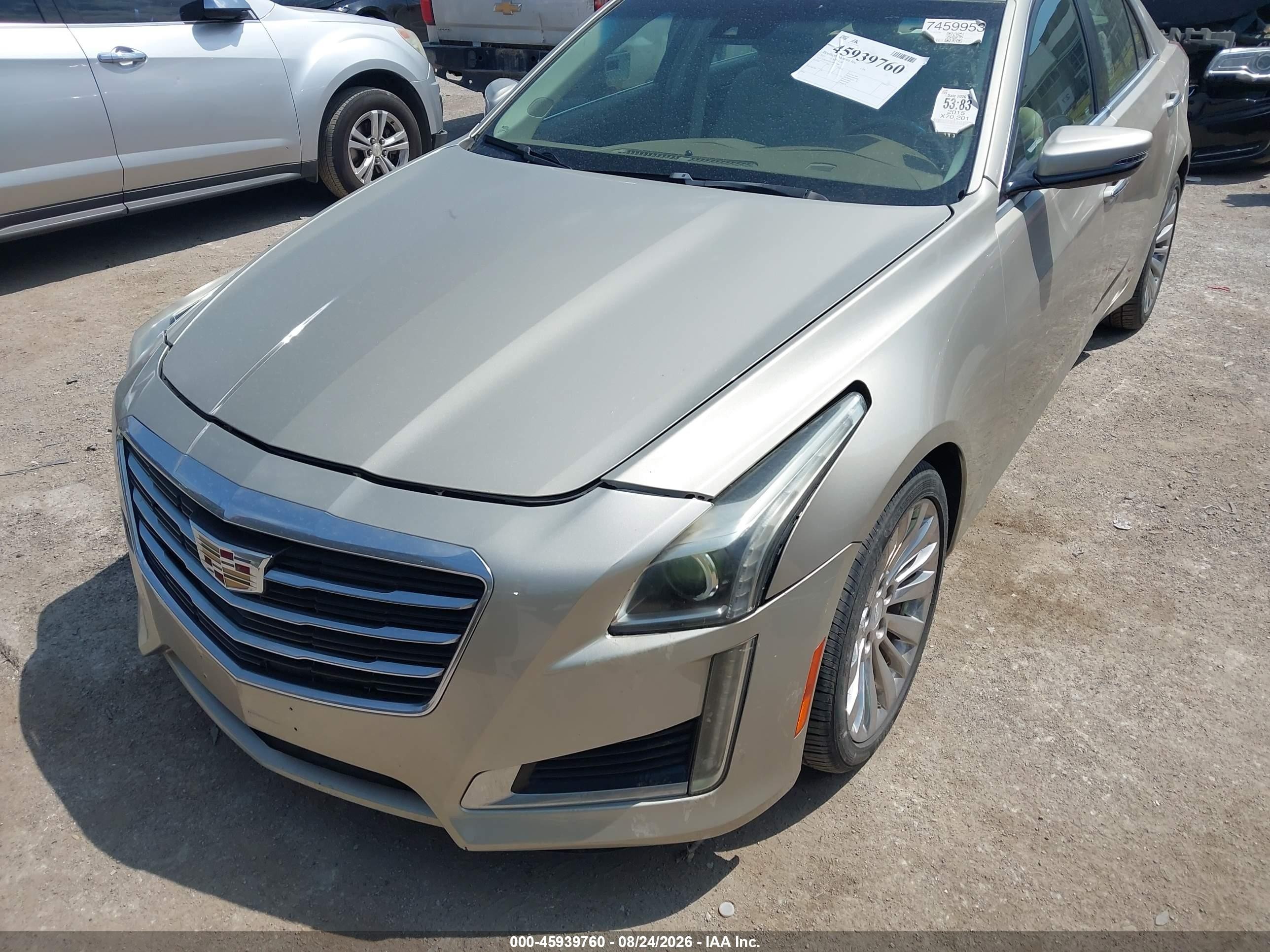 2015 Cadillac Cts Luxury Gold vin: 1G6AR5SX5F0107400