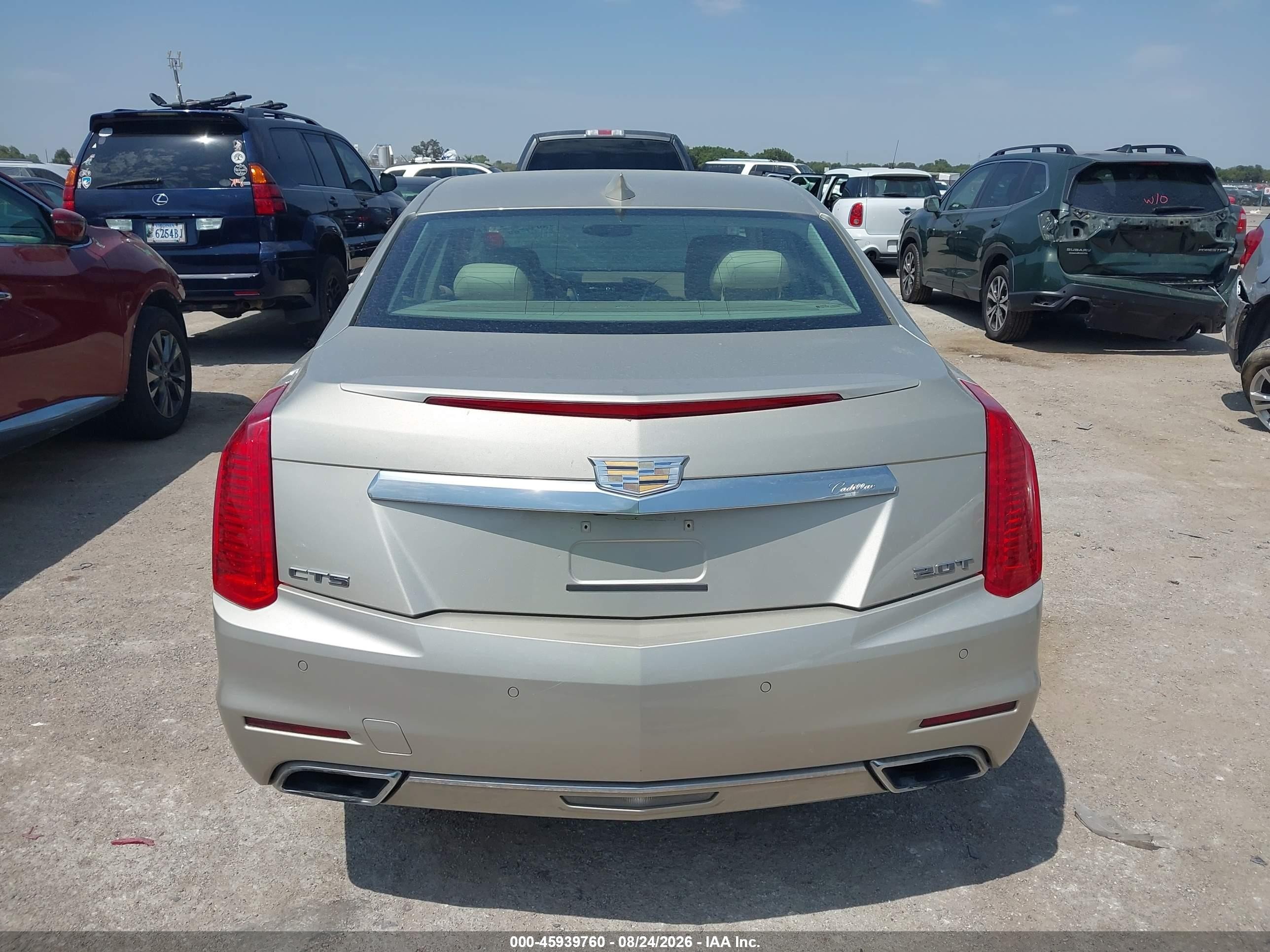 2015 Cadillac Cts Luxury Gold vin: 1G6AR5SX5F0107400