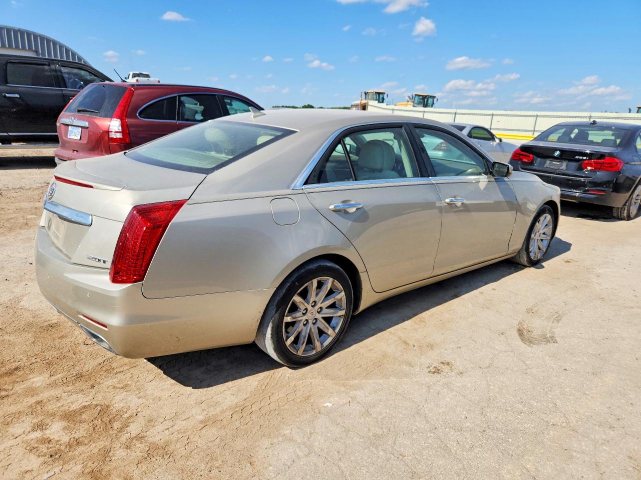 2014 Cadillac Cts Luxury Collection Gold vin: 1G6AR5SX6E0180323