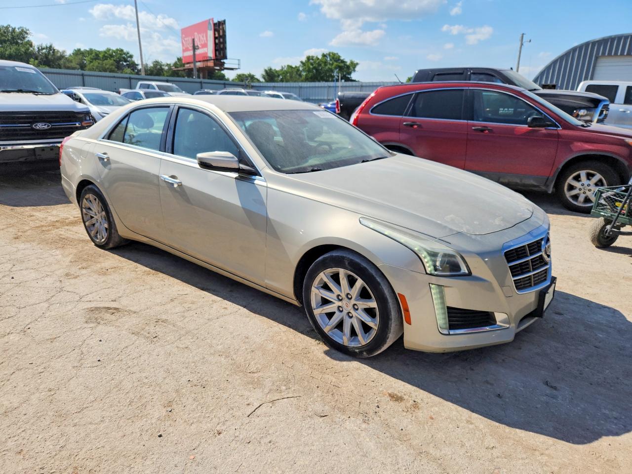 2014 Cadillac Cts Luxury Collection Gold vin: 1G6AR5SX6E0180323