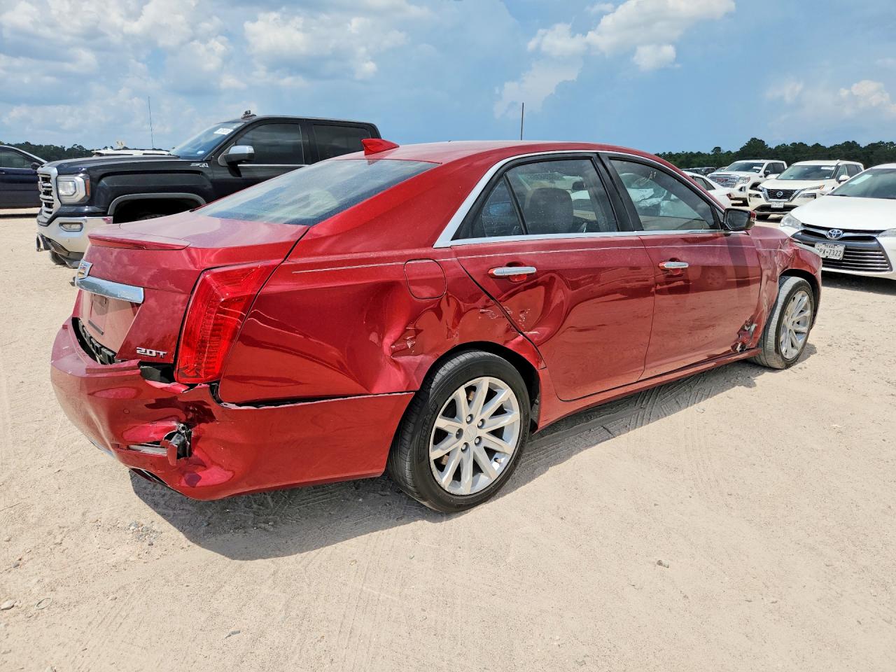 2015 Cadillac Cts Luxury Collection Red vin: 1G6AR5SX6F0112671
