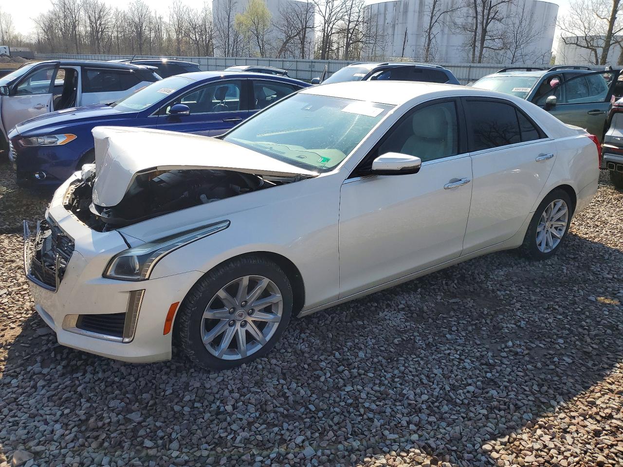 2014 Cadillac Cts Luxury Collection White vin: 1G6AR5SX7E0149517