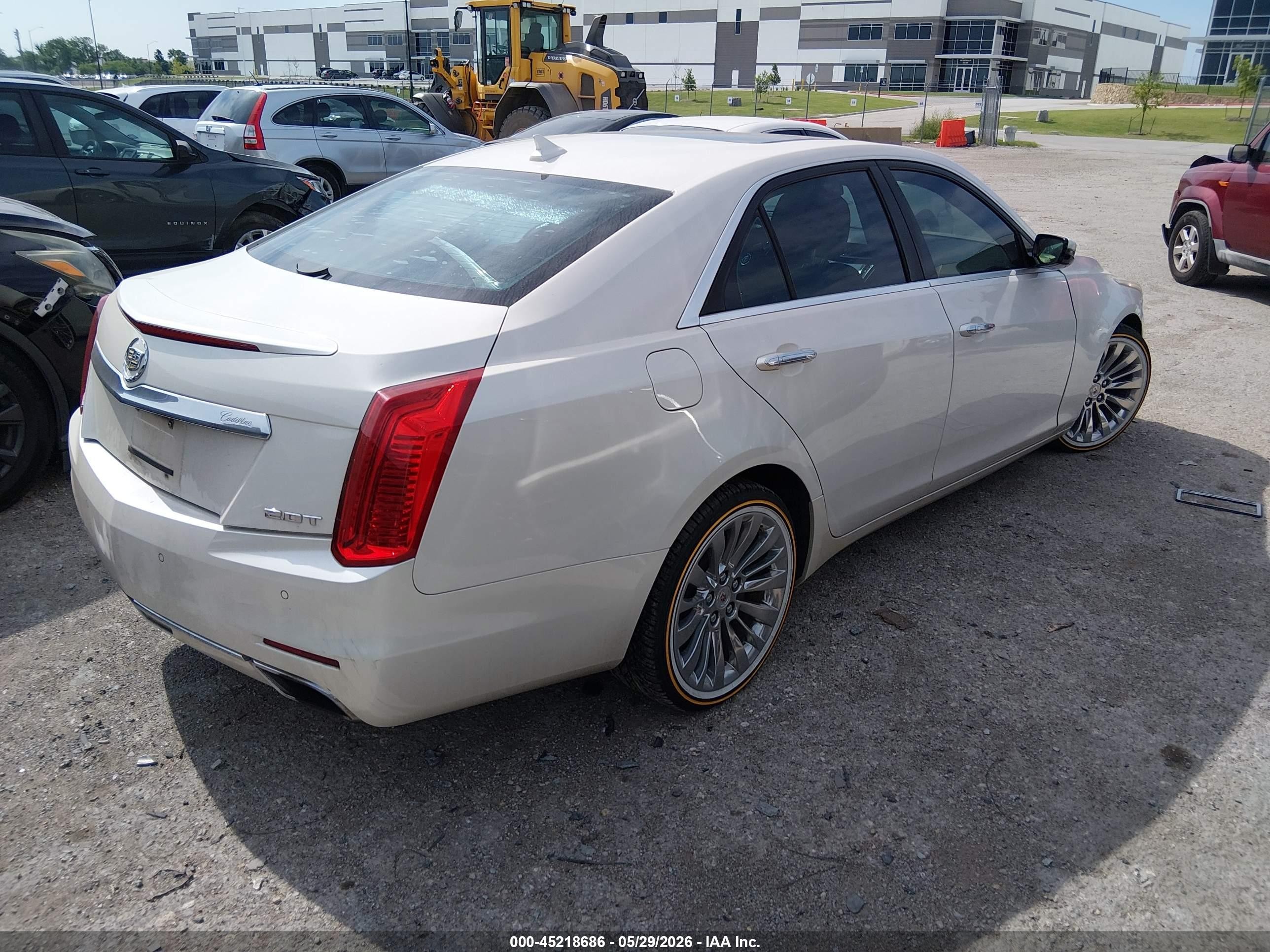 2014 Cadillac Cts Luxury White vin: 1G6AR5SX7E0186454