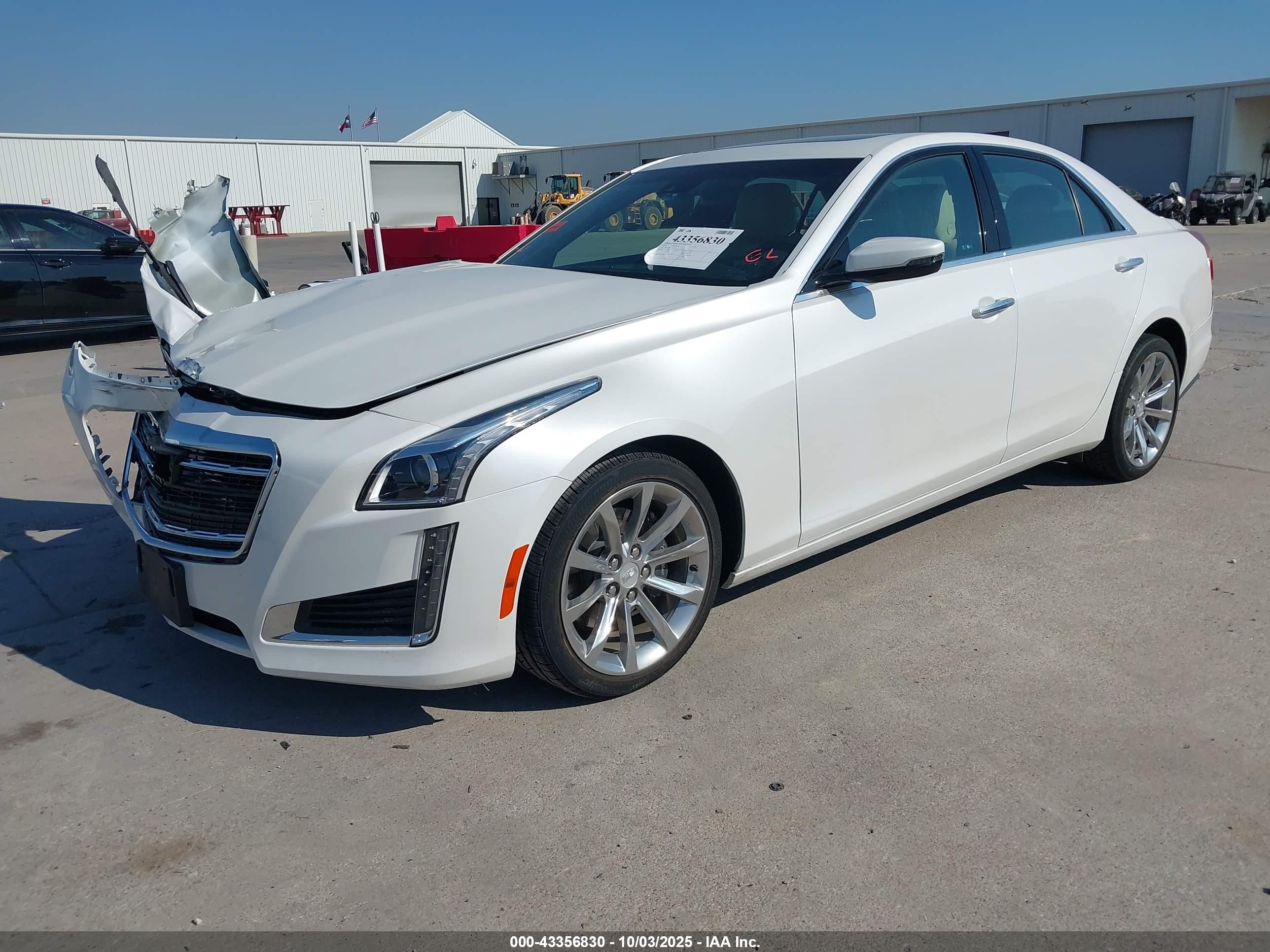 2018 Cadillac Cts Luxury White vin: 1G6AR5SX7J0141041