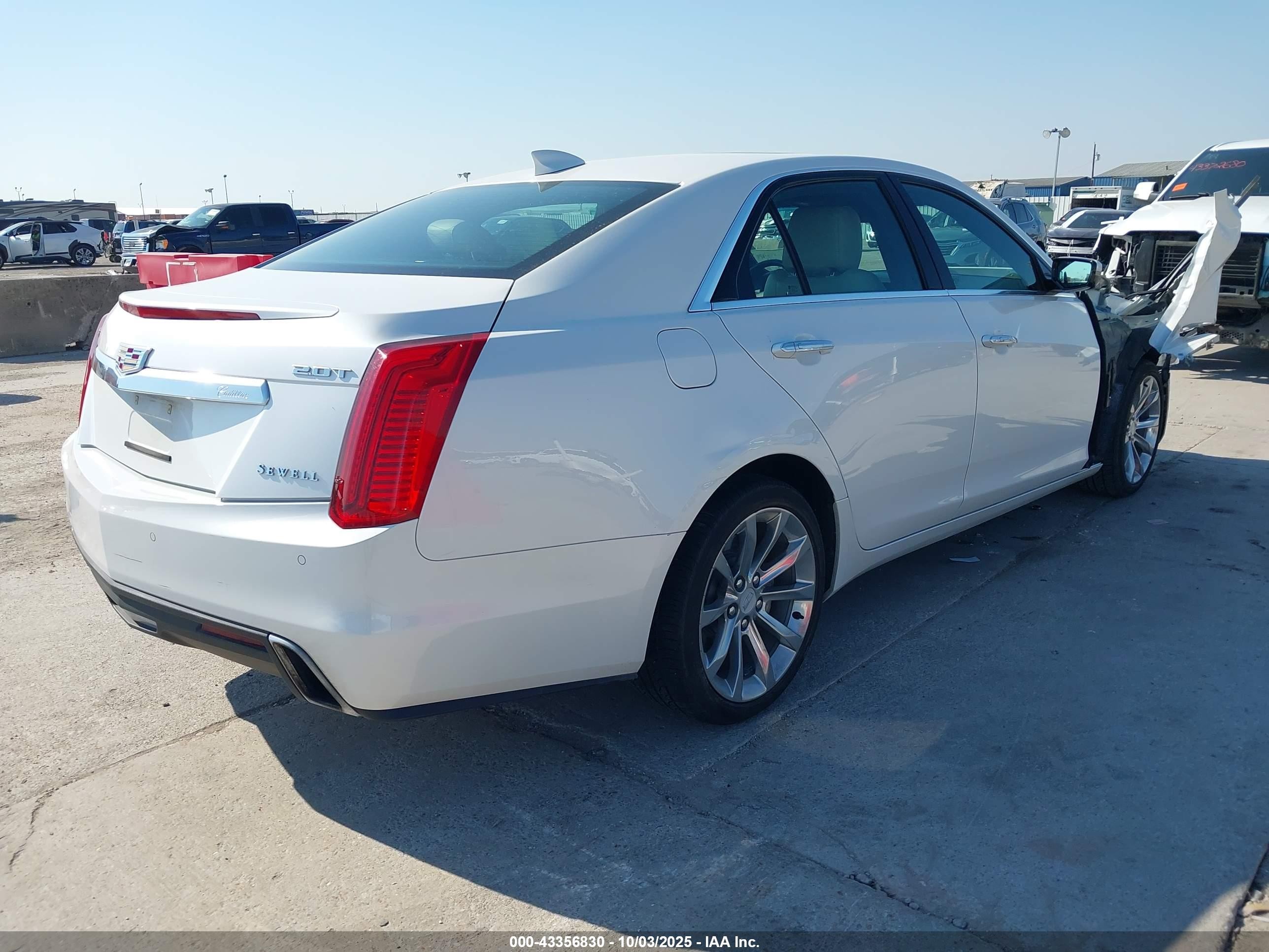 2018 Cadillac Cts Luxury White vin: 1G6AR5SX7J0141041