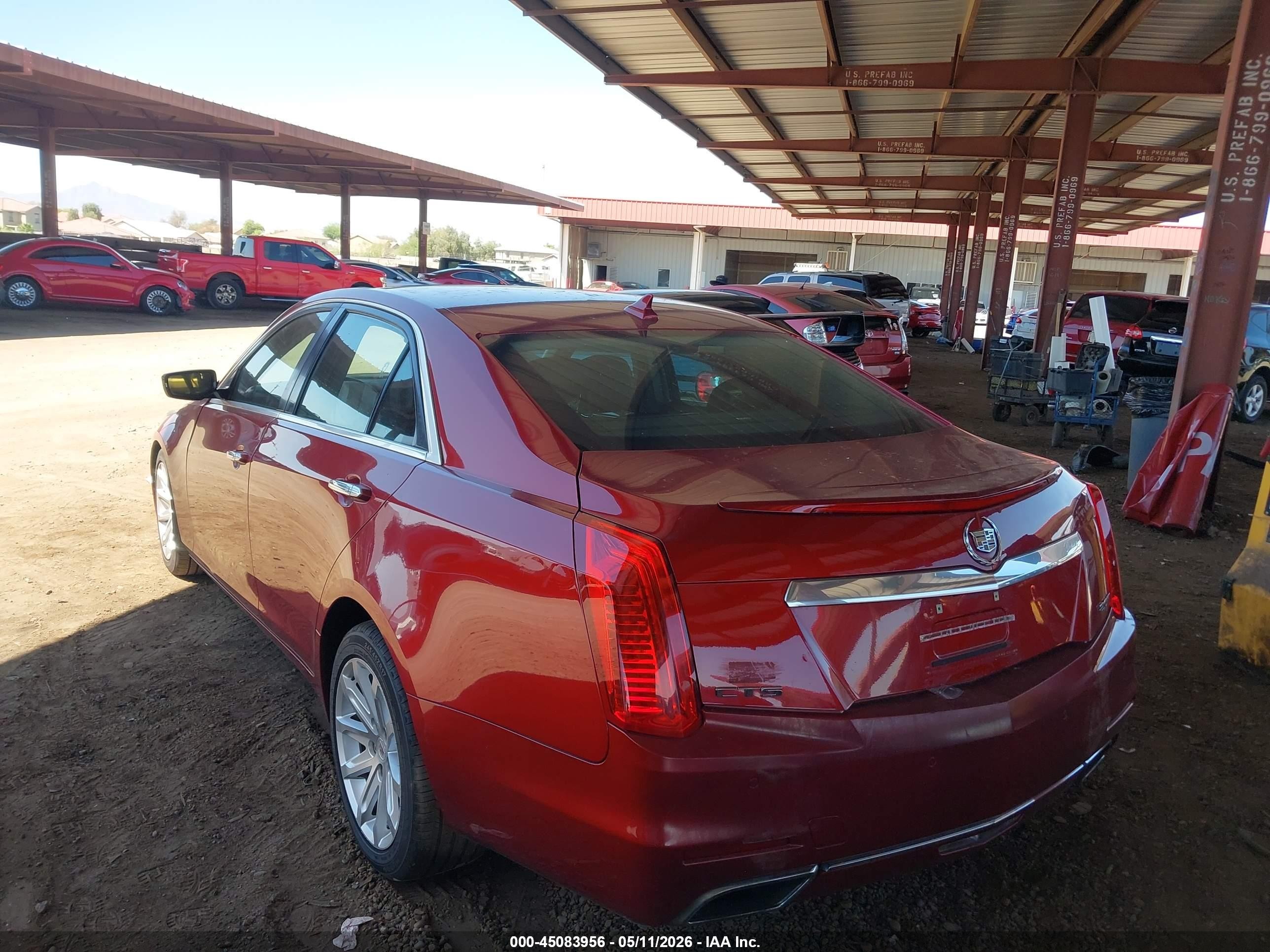 2014 Cadillac Cts Luxury Красный vin: 1G6AR5SX8E0168299