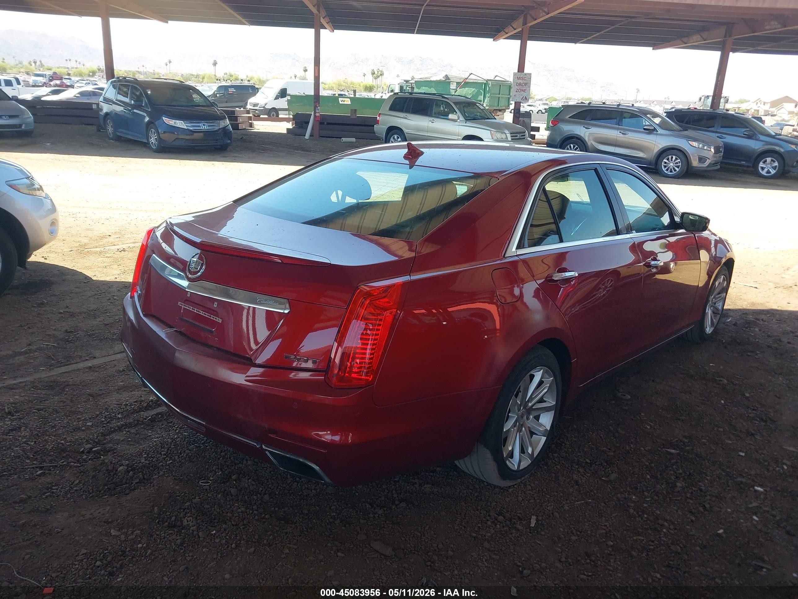 2014 Cadillac Cts Luxury Красный vin: 1G6AR5SX8E0168299