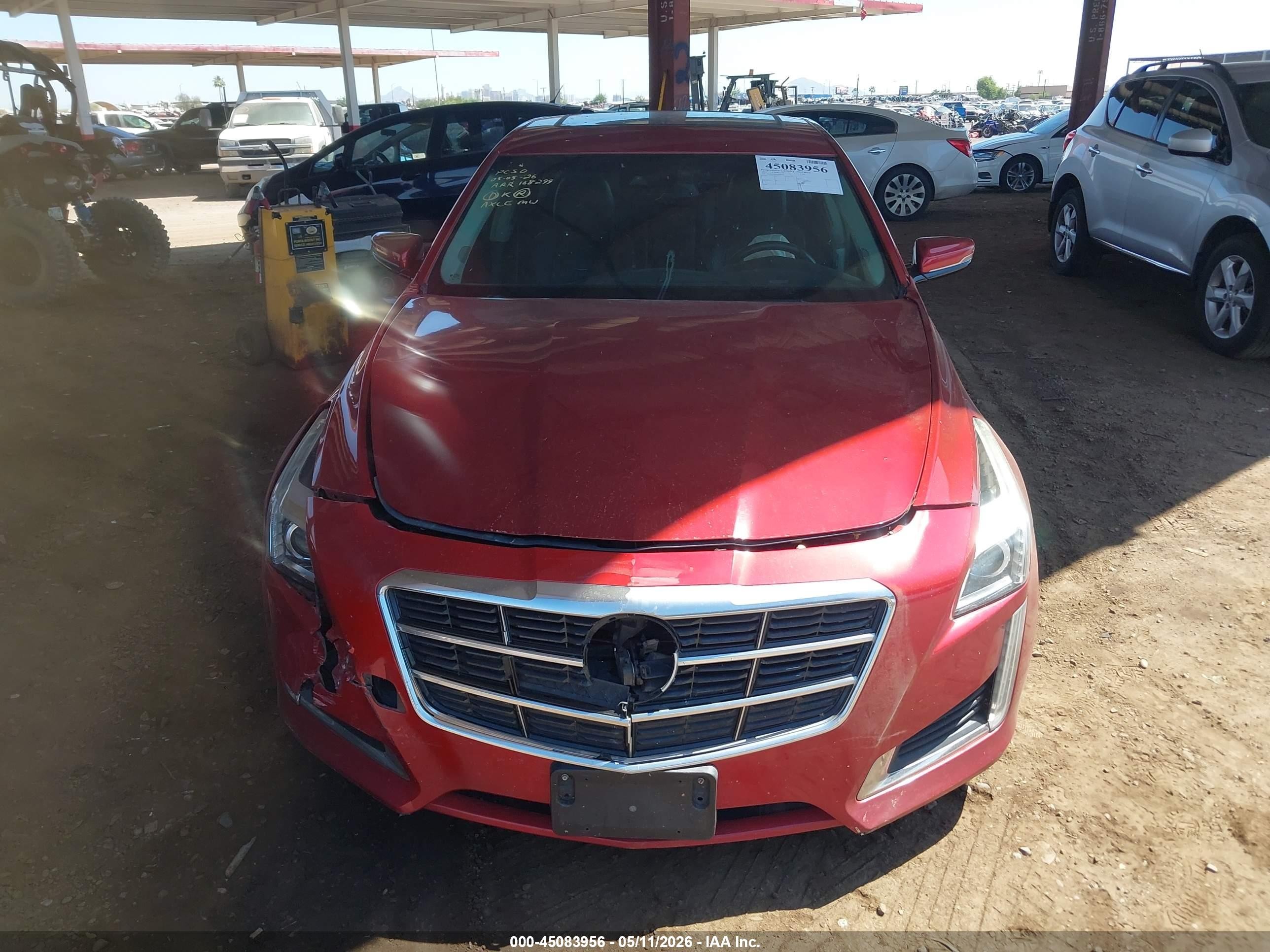 2014 Cadillac Cts Luxury Красный vin: 1G6AR5SX8E0168299