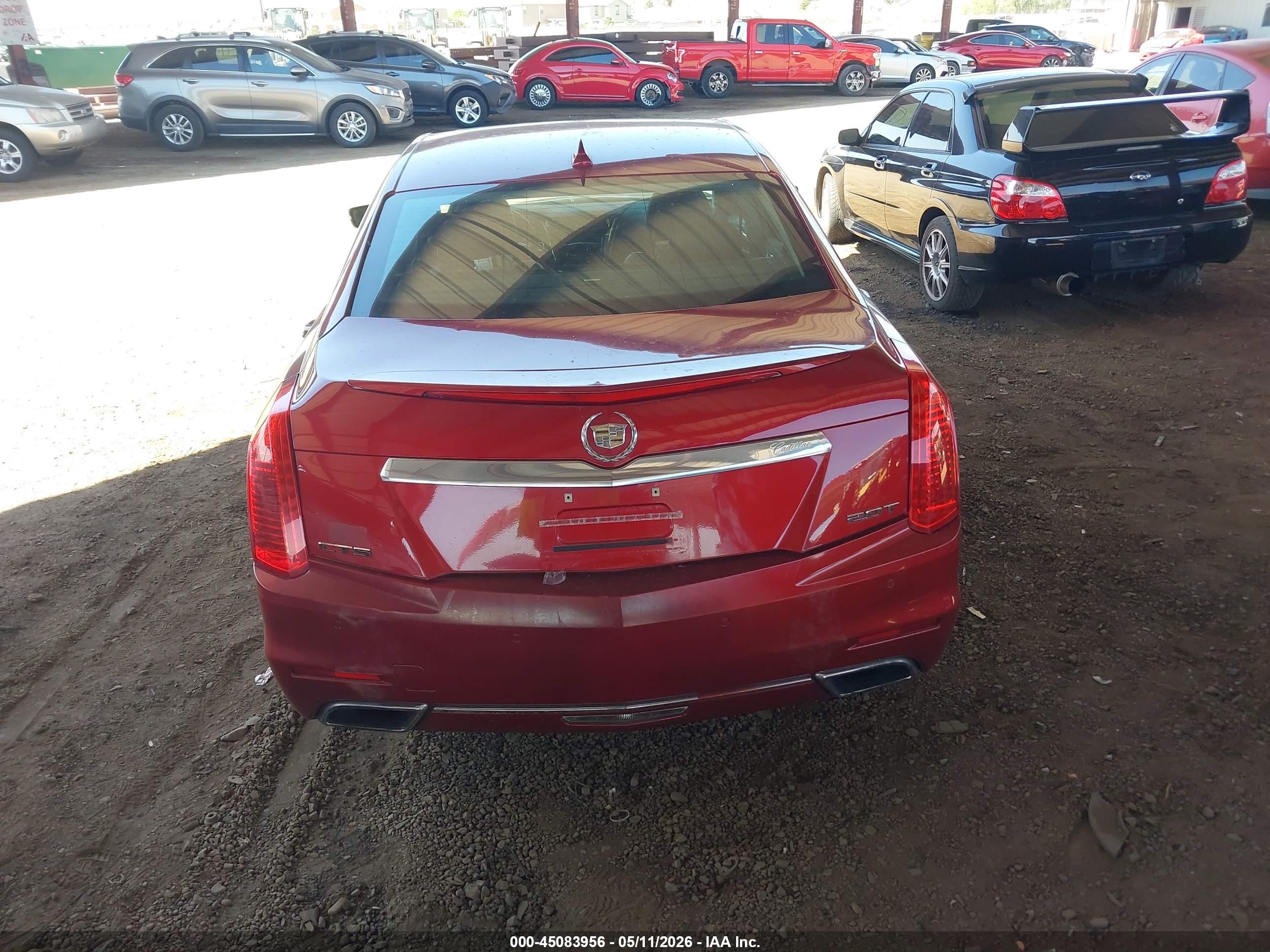 2014 Cadillac Cts Luxury Красный vin: 1G6AR5SX8E0168299