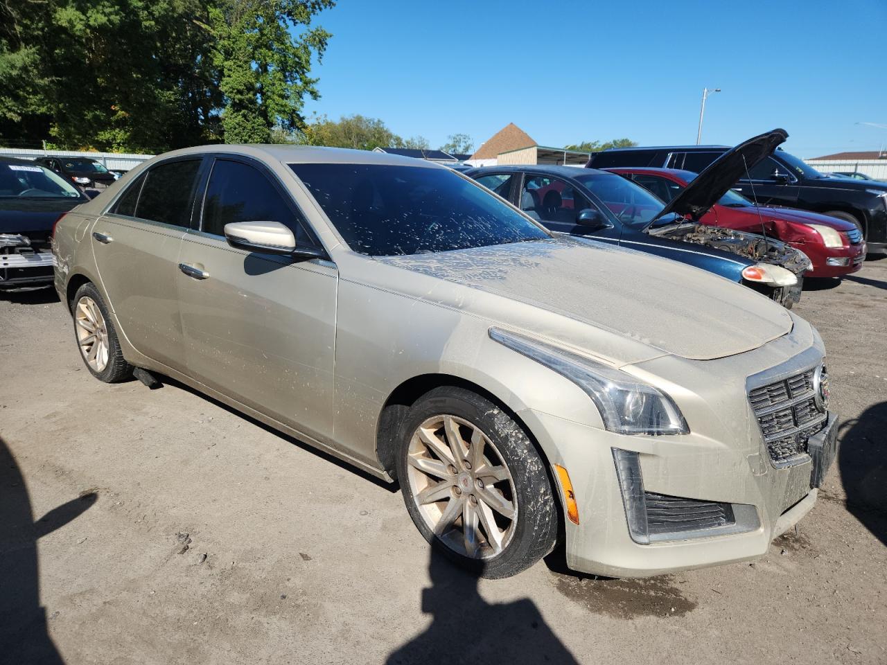 2014 Cadillac Cts Luxury Collection Кремовый vin: 1G6AR5SX9E0153312