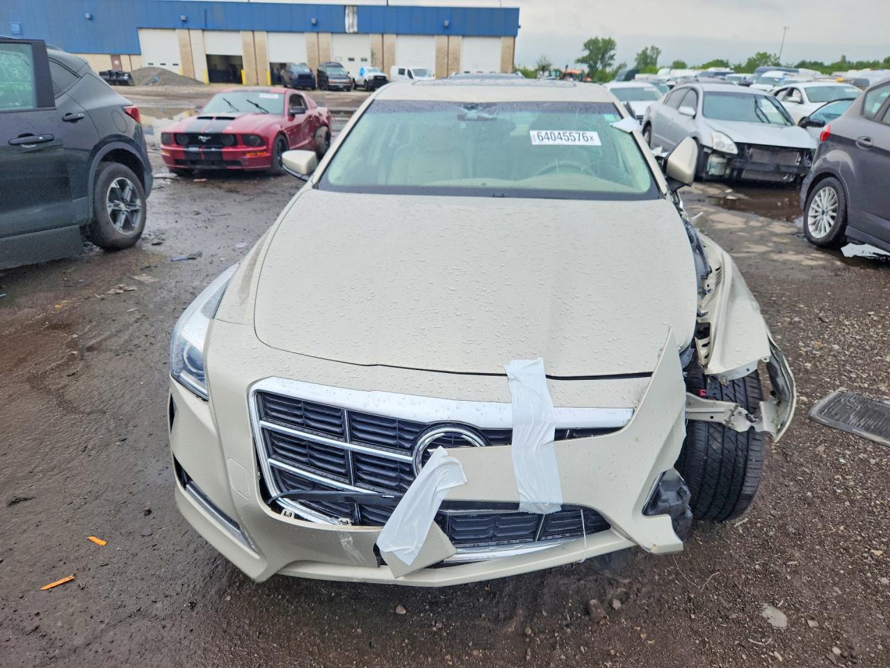 2014 Cadillac Cts Luxury Collection Beige vin: 1G6AR5SXXE0150435