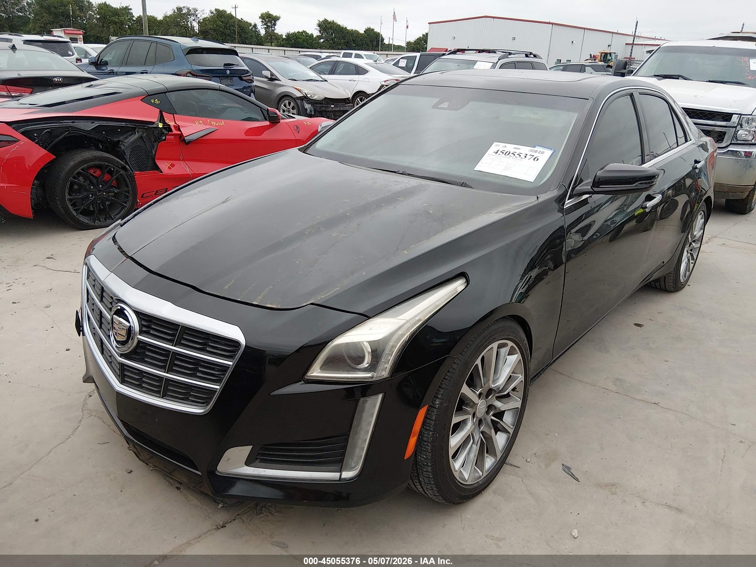 2014 Cadillac Cts Luxury Черный vin: 1G6AR5SXXE0169194