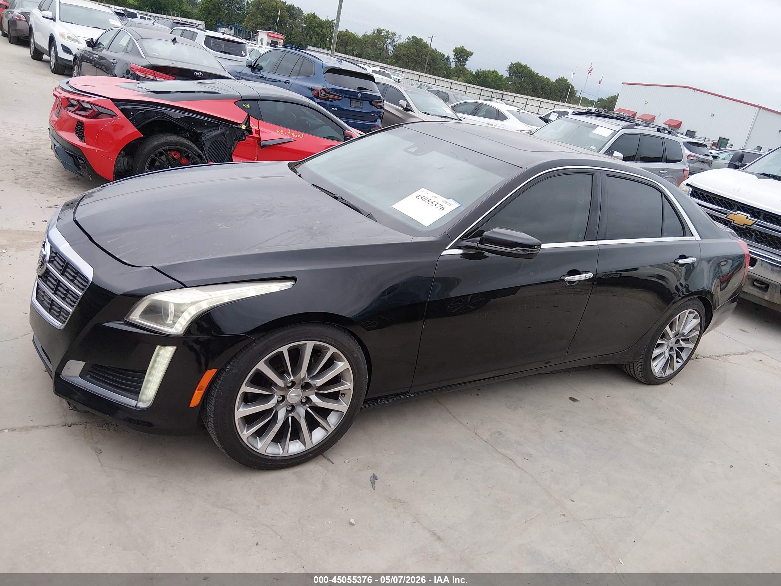 2014 Cadillac Cts Luxury Черный vin: 1G6AR5SXXE0169194