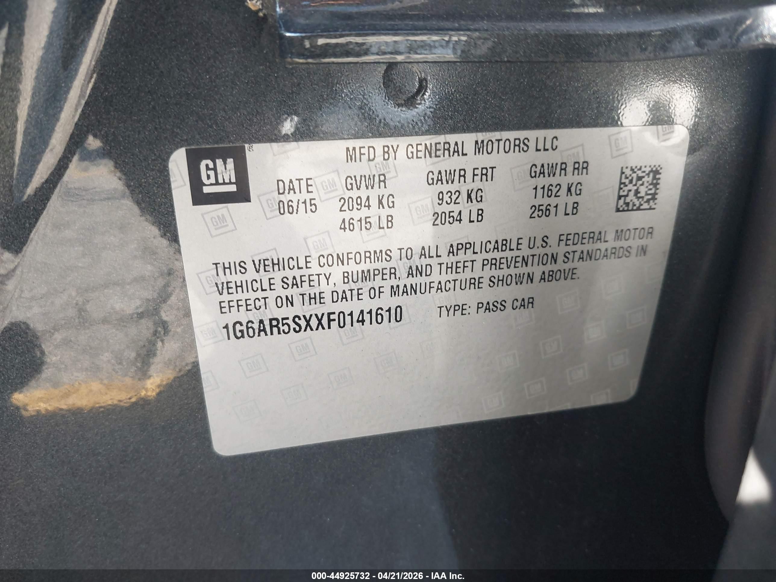 2015 Cadillac Cts Luxury Gray vin: 1G6AR5SXXF0141610