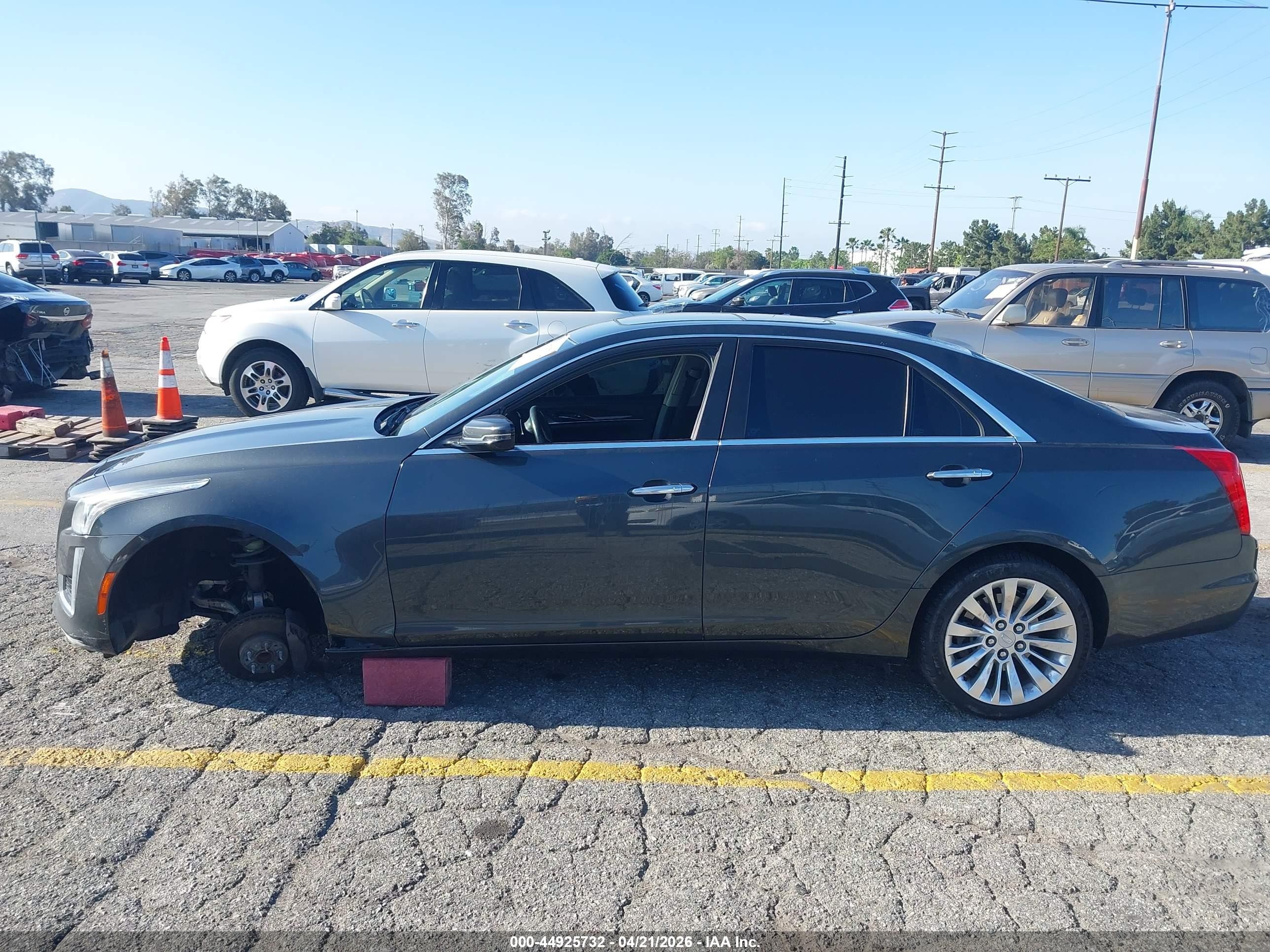 2015 Cadillac Cts Luxury Gray vin: 1G6AR5SXXF0141610
