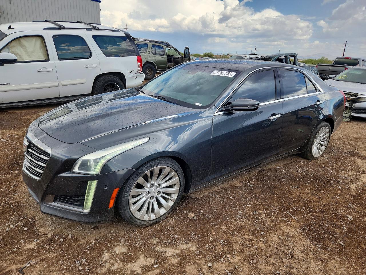 2015 Cadillac Cts Performance Collection Charcoal vin: 1G6AS5S32F0121711