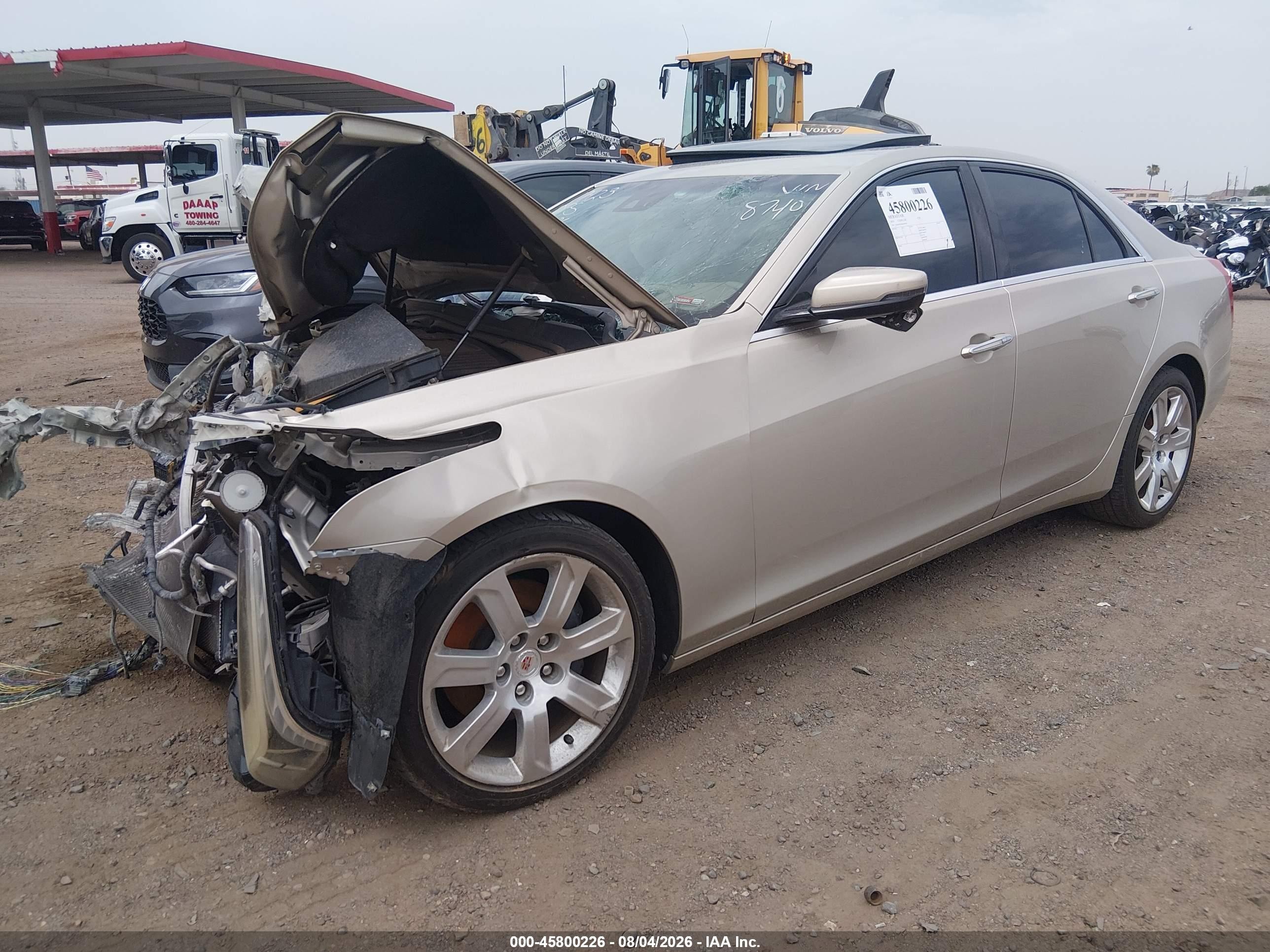 2014 Cadillac Cts Performance Tan vin: 1G6AS5S34E0168740