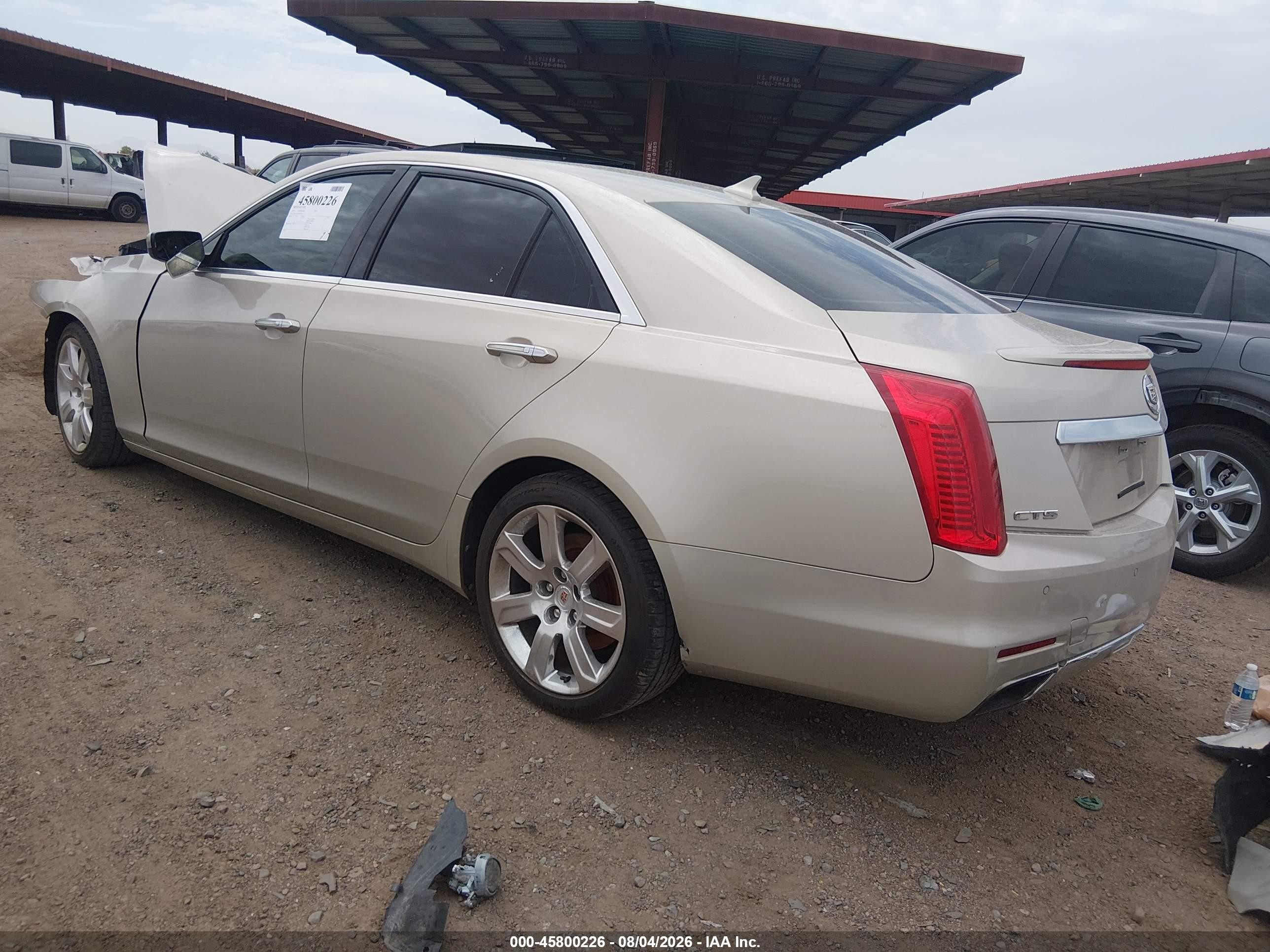 2014 Cadillac Cts Performance Tan vin: 1G6AS5S34E0168740