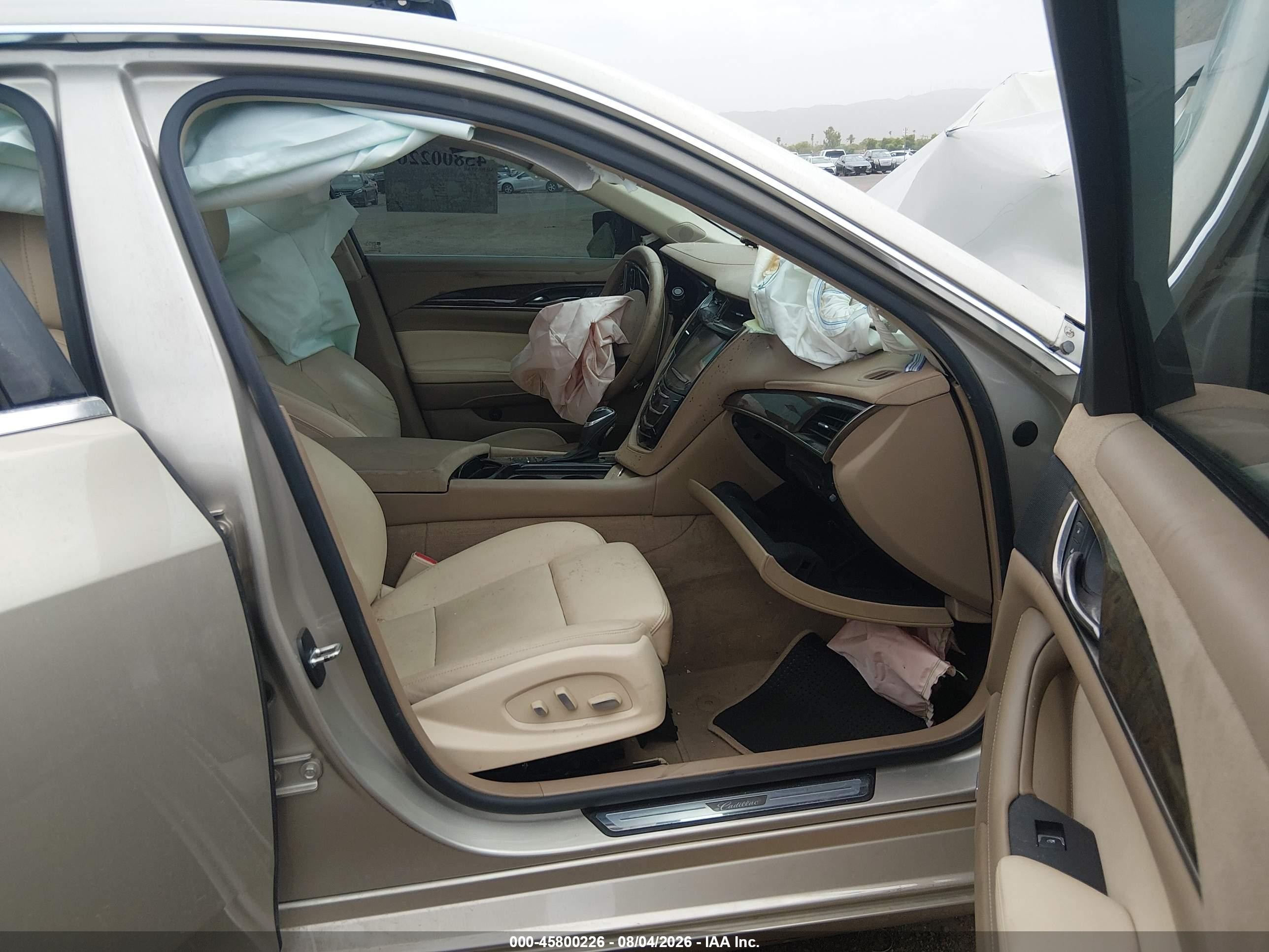 2014 Cadillac Cts Performance Tan vin: 1G6AS5S34E0168740