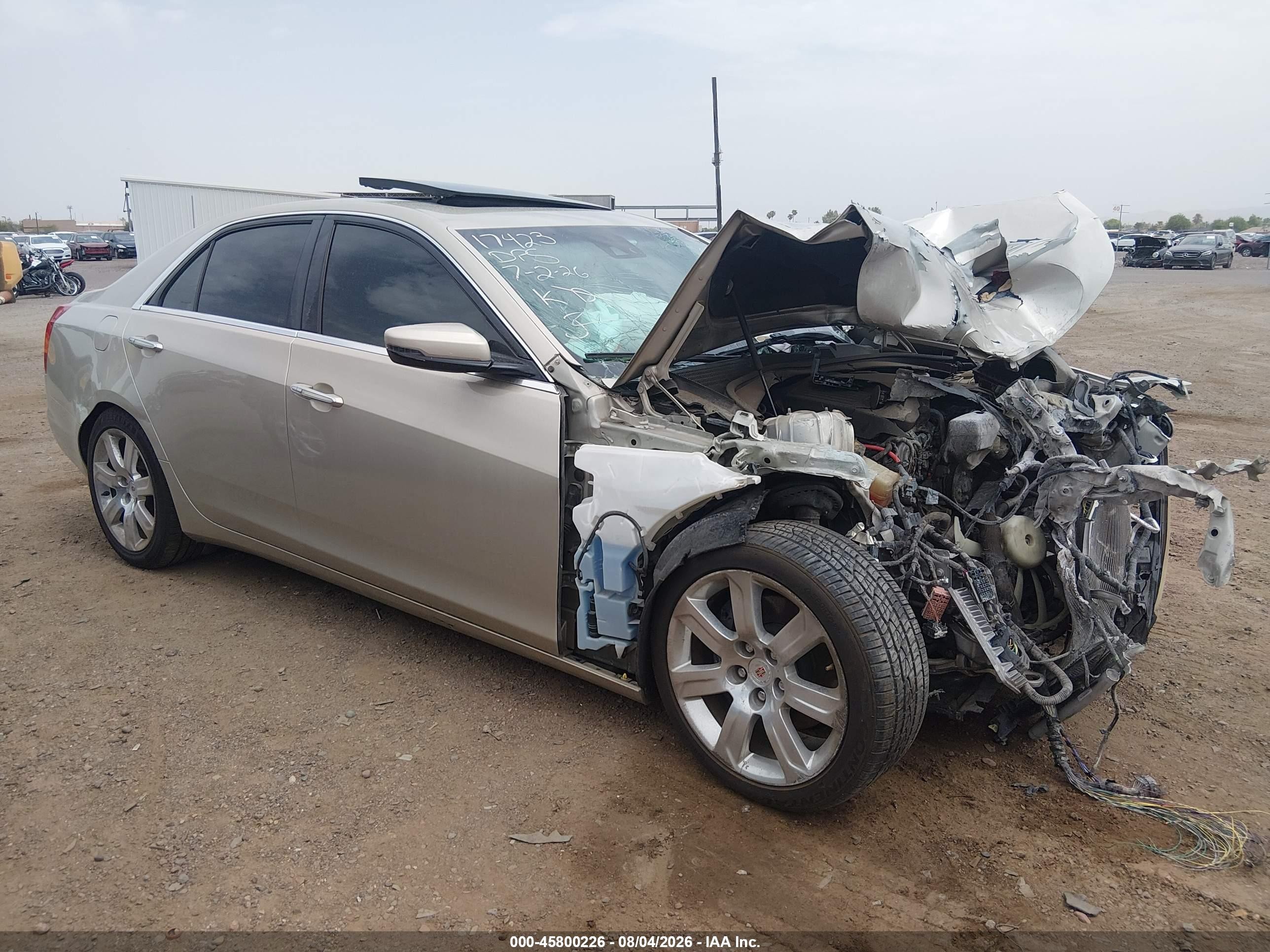 2014 Cadillac Cts Performance Желто-коричневый vin: 1G6AS5S34E0168740