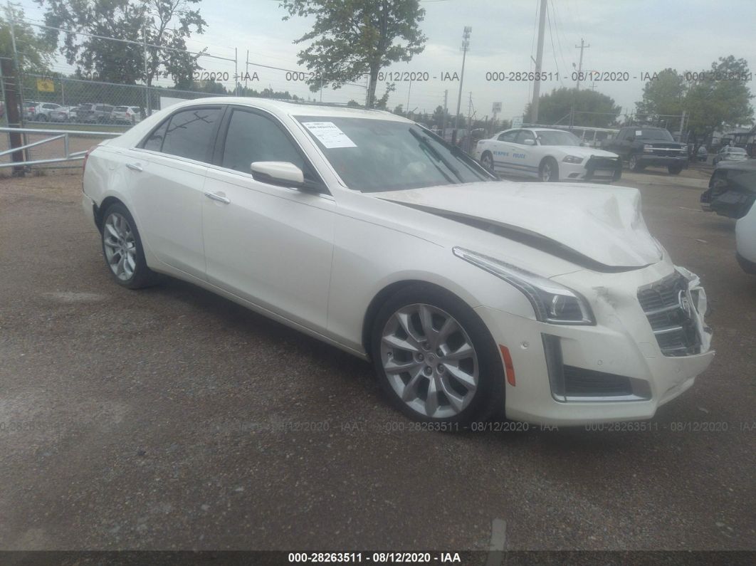 2014 Cadillac Cts Sedan Performance Rwd White vin: 1G6AS5S3XE0185820