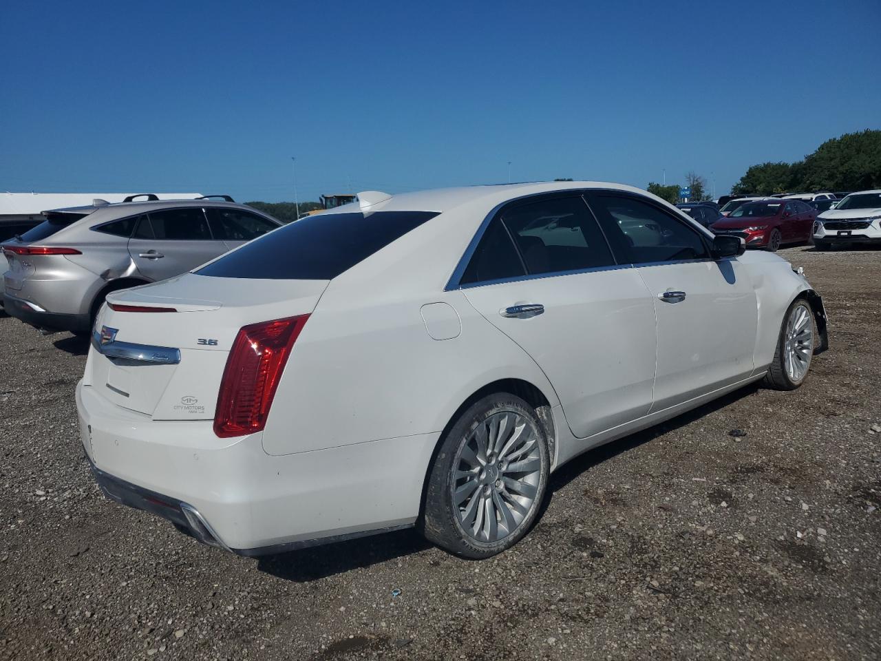 2018 Cadillac Cts Premium Luxury Белый vin: 1G6AS5SS5J0143380