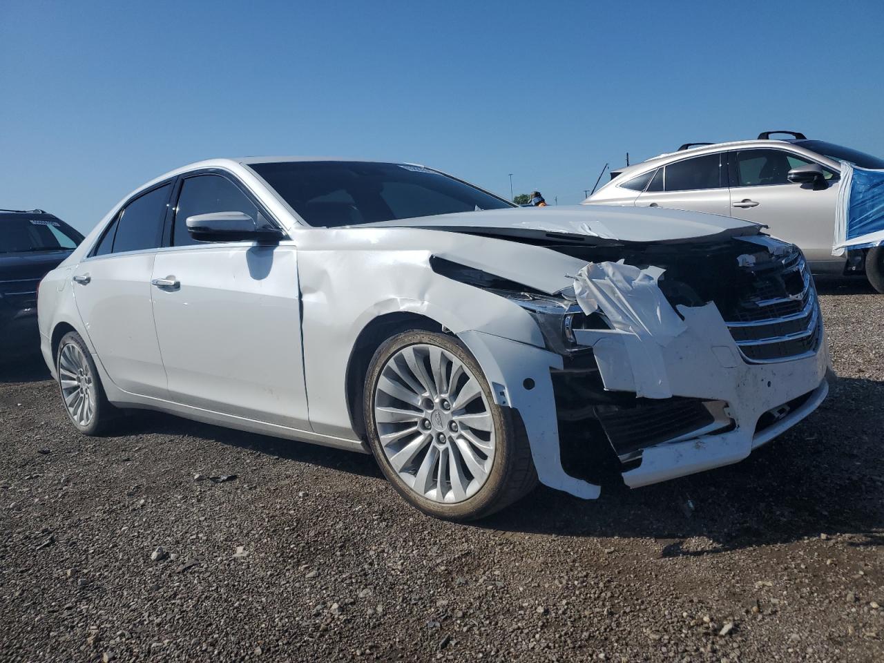 2018 Cadillac Cts Premium Luxury Белый vin: 1G6AS5SS5J0143380