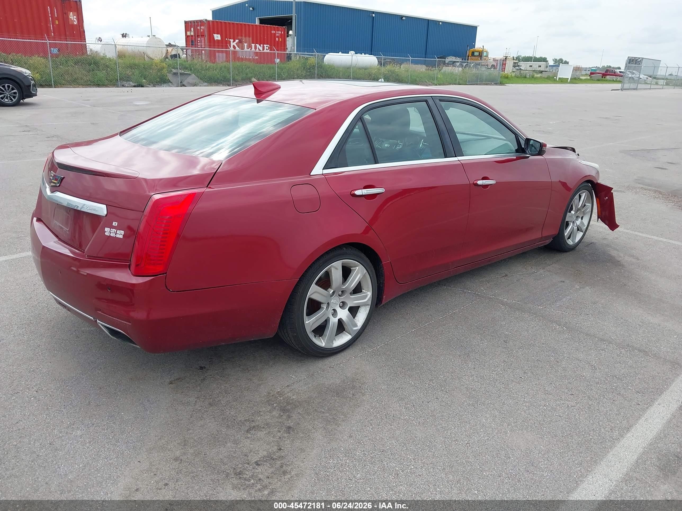 2015 Cadillac Cts Premium Red vin: 1G6AT5S33F0117888