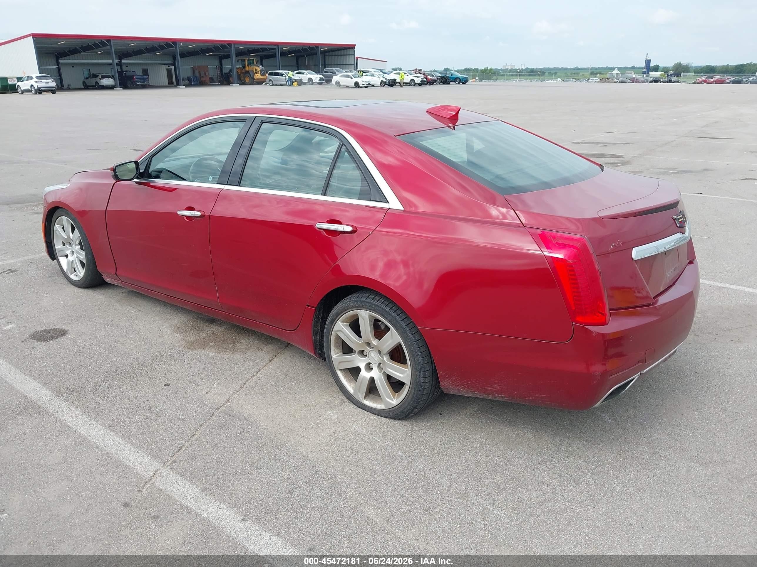 2015 Cadillac Cts Premium Red vin: 1G6AT5S33F0117888