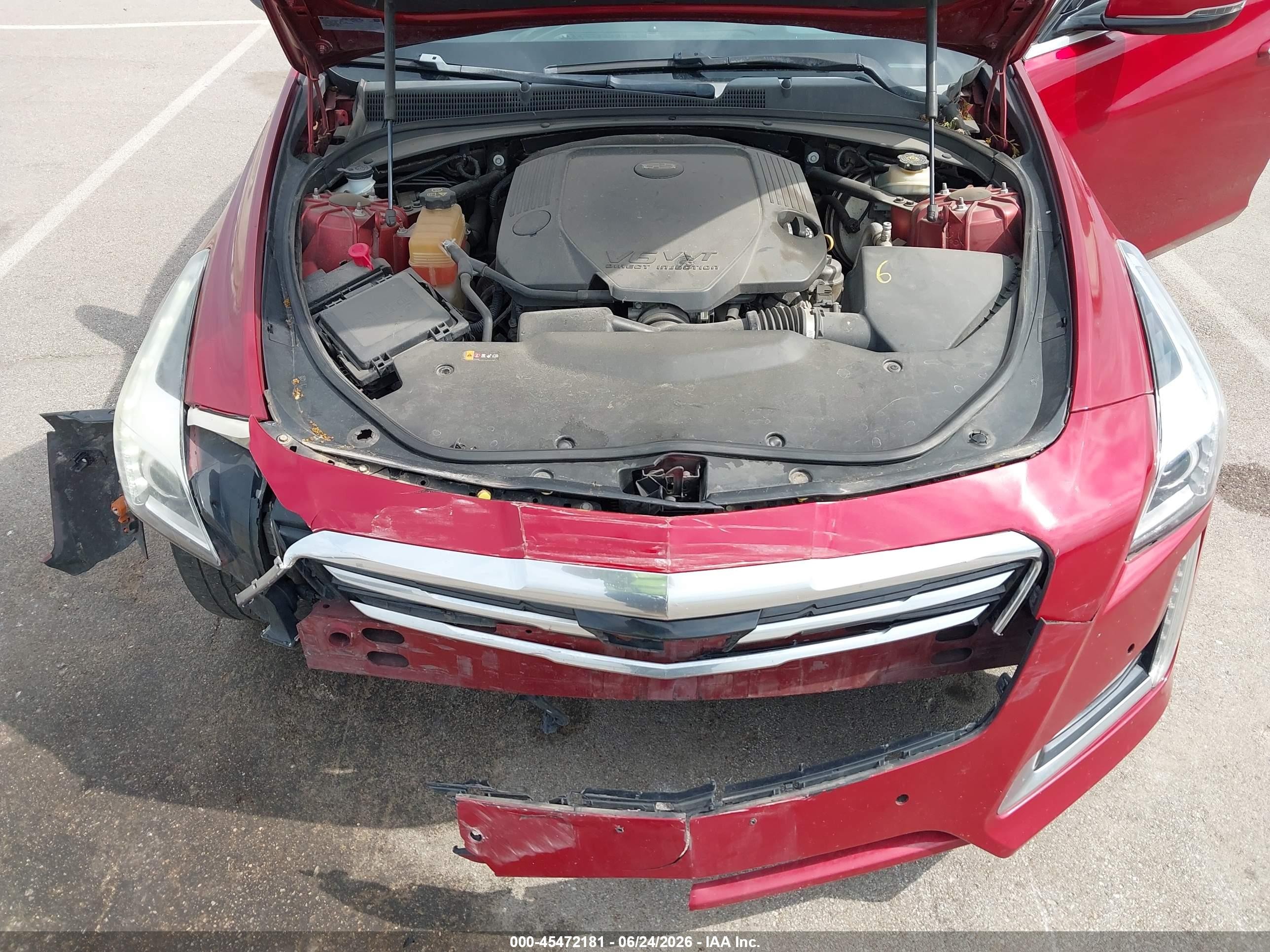 2015 Cadillac Cts Premium Red vin: 1G6AT5S33F0117888