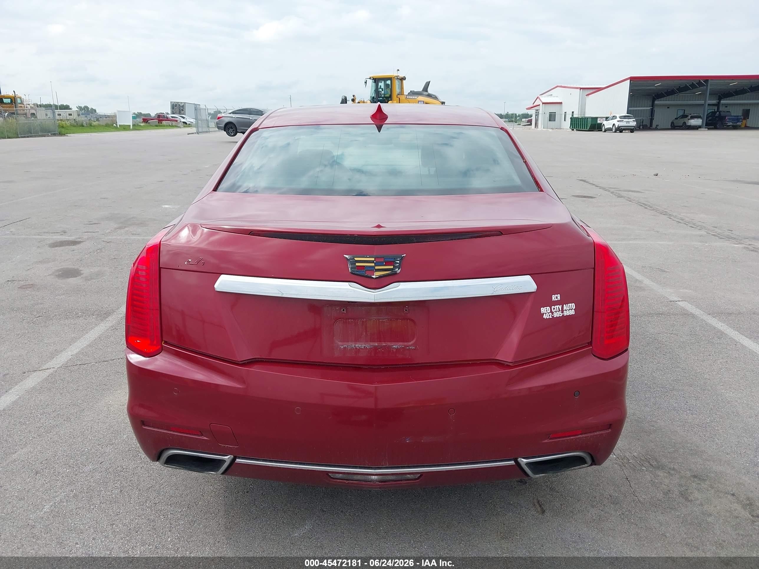 2015 Cadillac Cts Premium Red vin: 1G6AT5S33F0117888