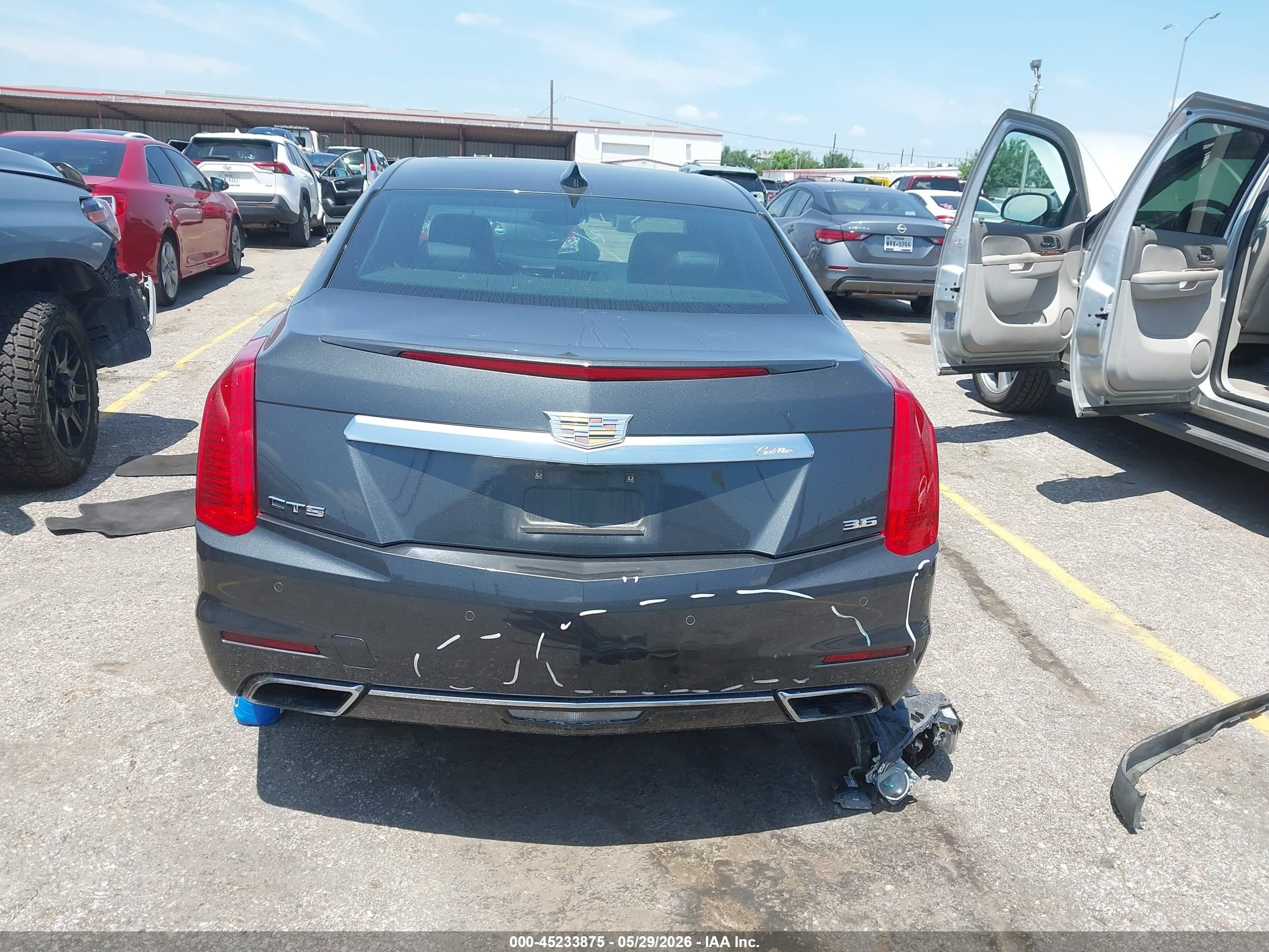 2015 Cadillac Cts Premium Серый vin: 1G6AT5S37F0125797