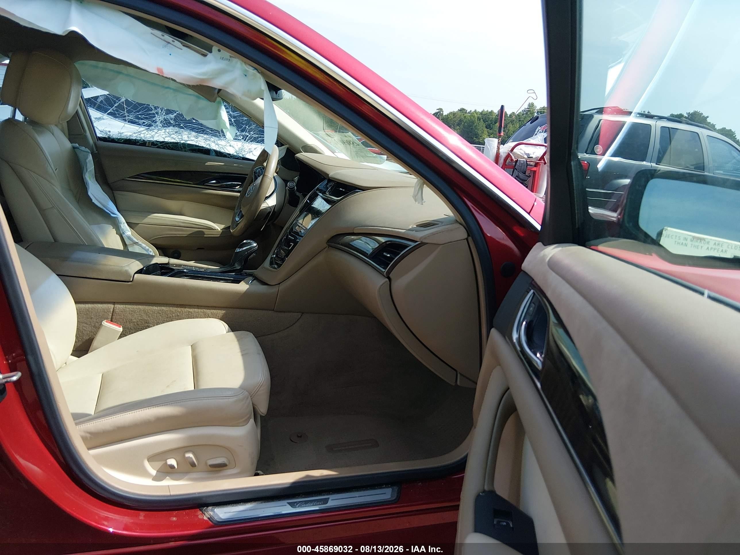 2014 Cadillac Cts Premium Red vin: 1G6AT5SX0E0183476