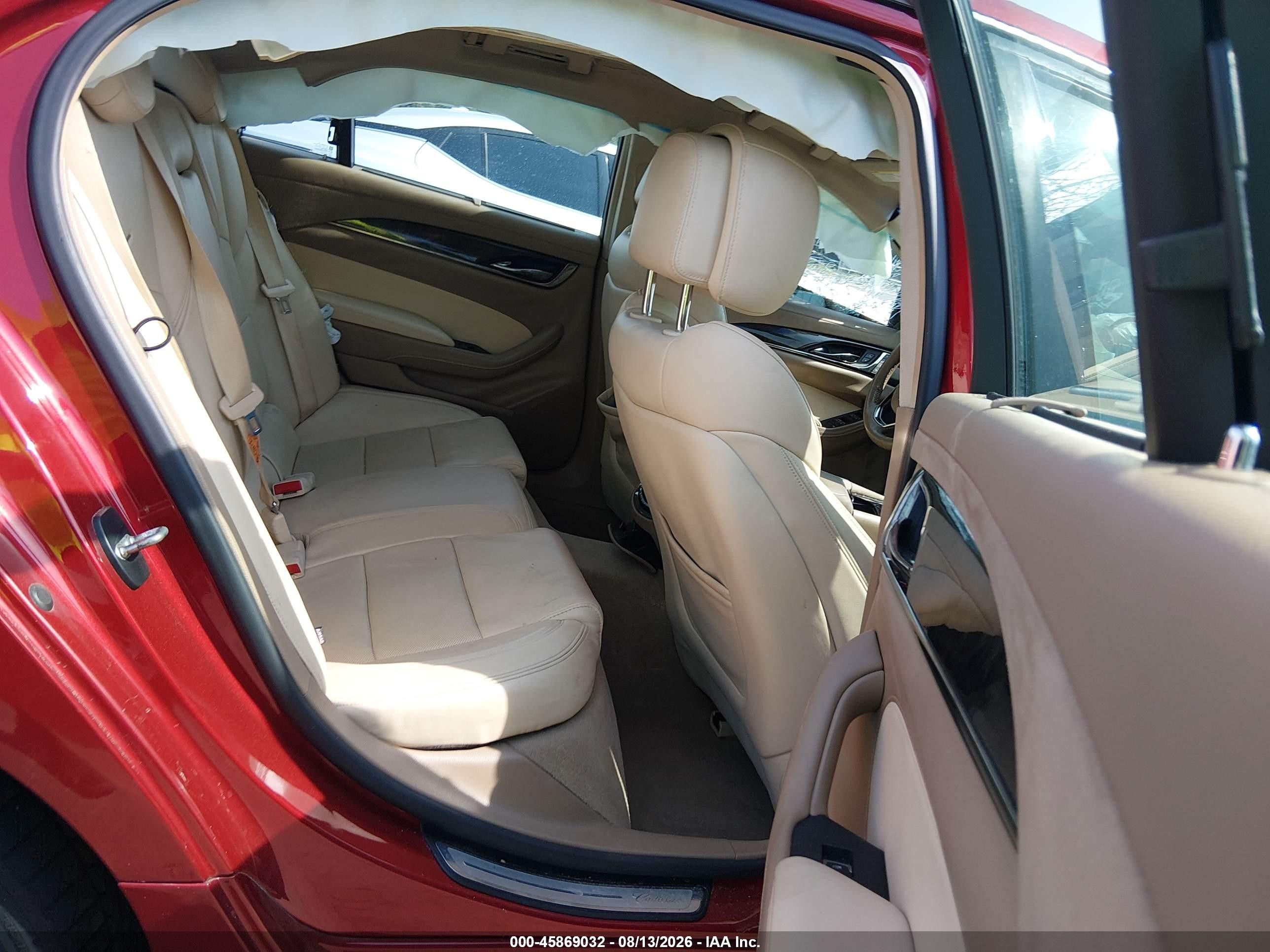 2014 Cadillac Cts Premium Red vin: 1G6AT5SX0E0183476