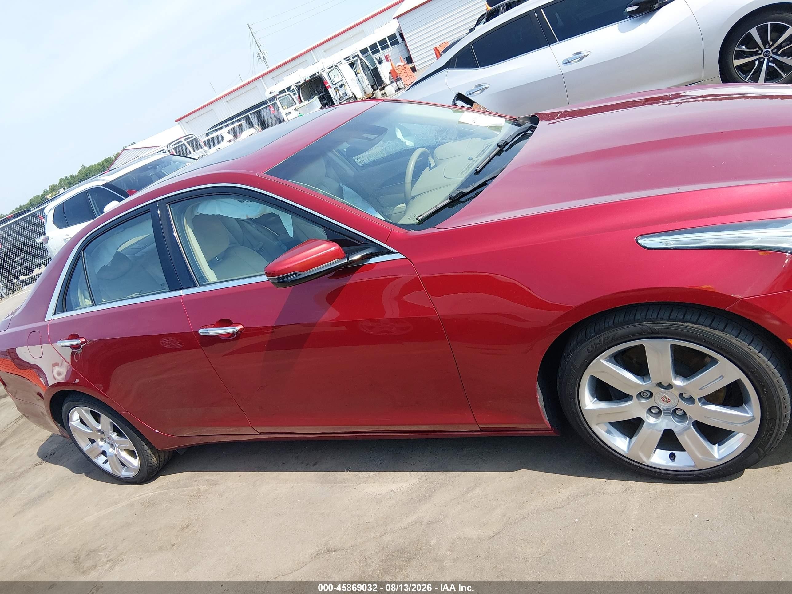 2014 Cadillac Cts Premium Red vin: 1G6AT5SX0E0183476