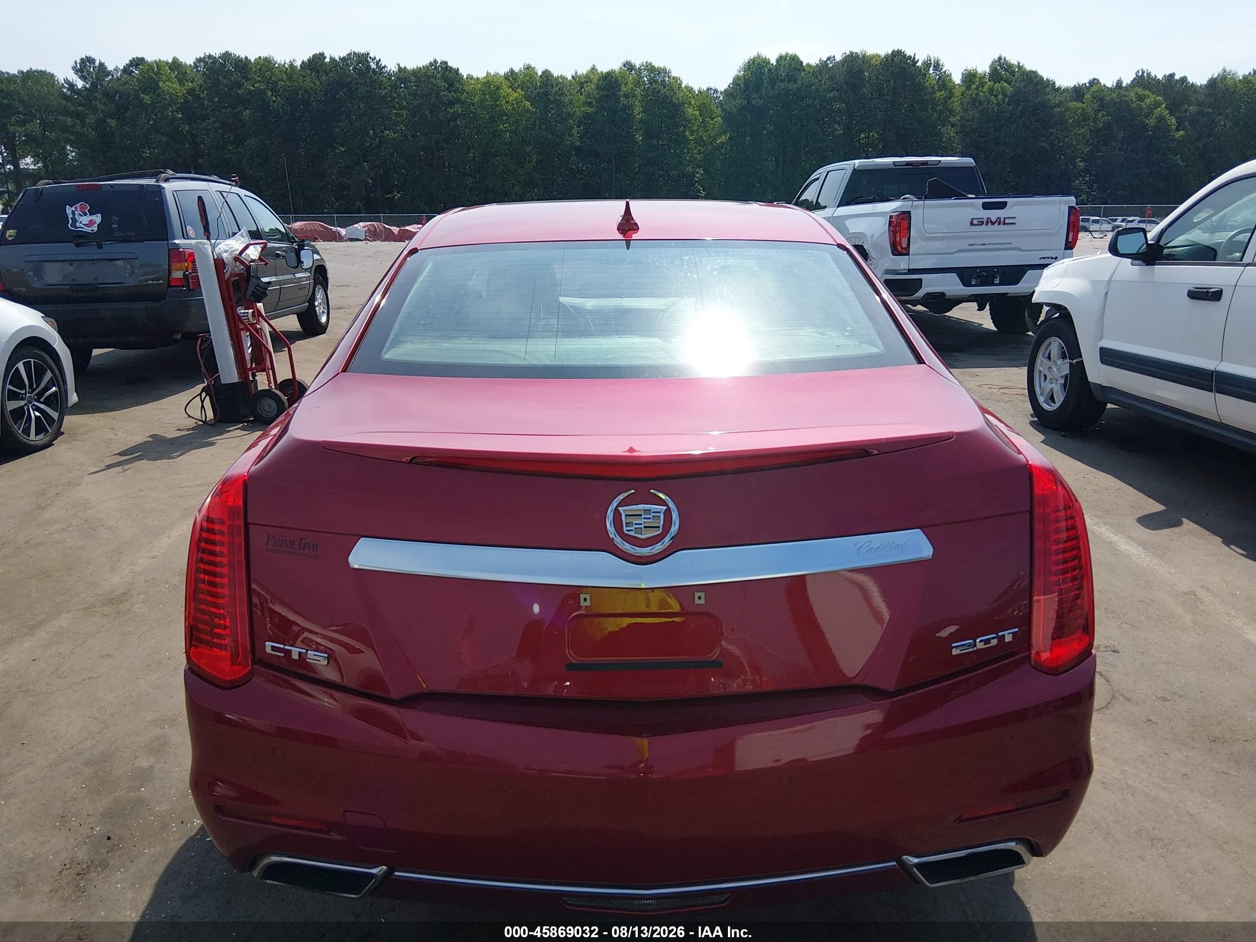2014 Cadillac Cts Premium Red vin: 1G6AT5SX0E0183476