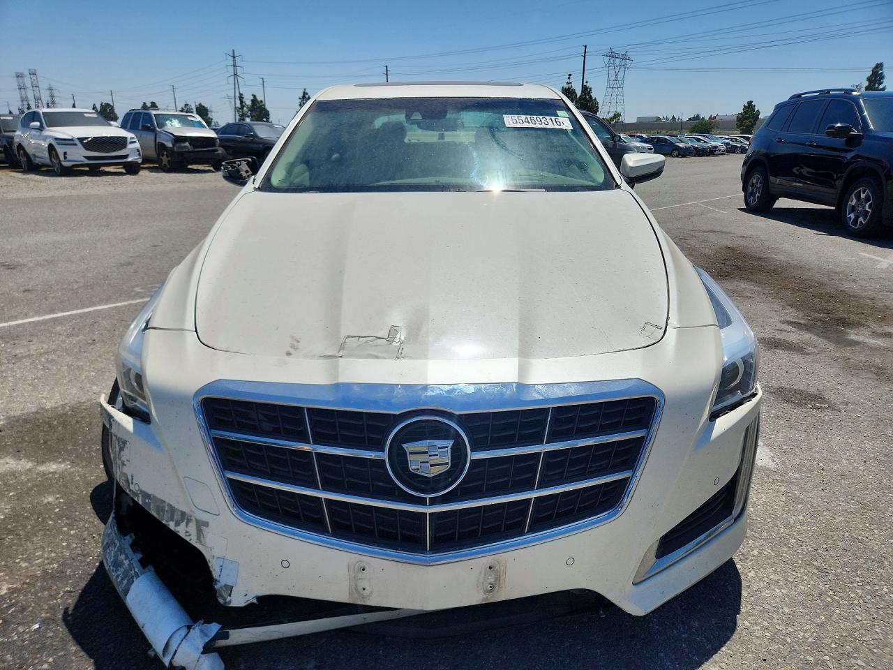 2014 Cadillac Cts Premium Collection White vin: 1G6AT5SX4E0169161