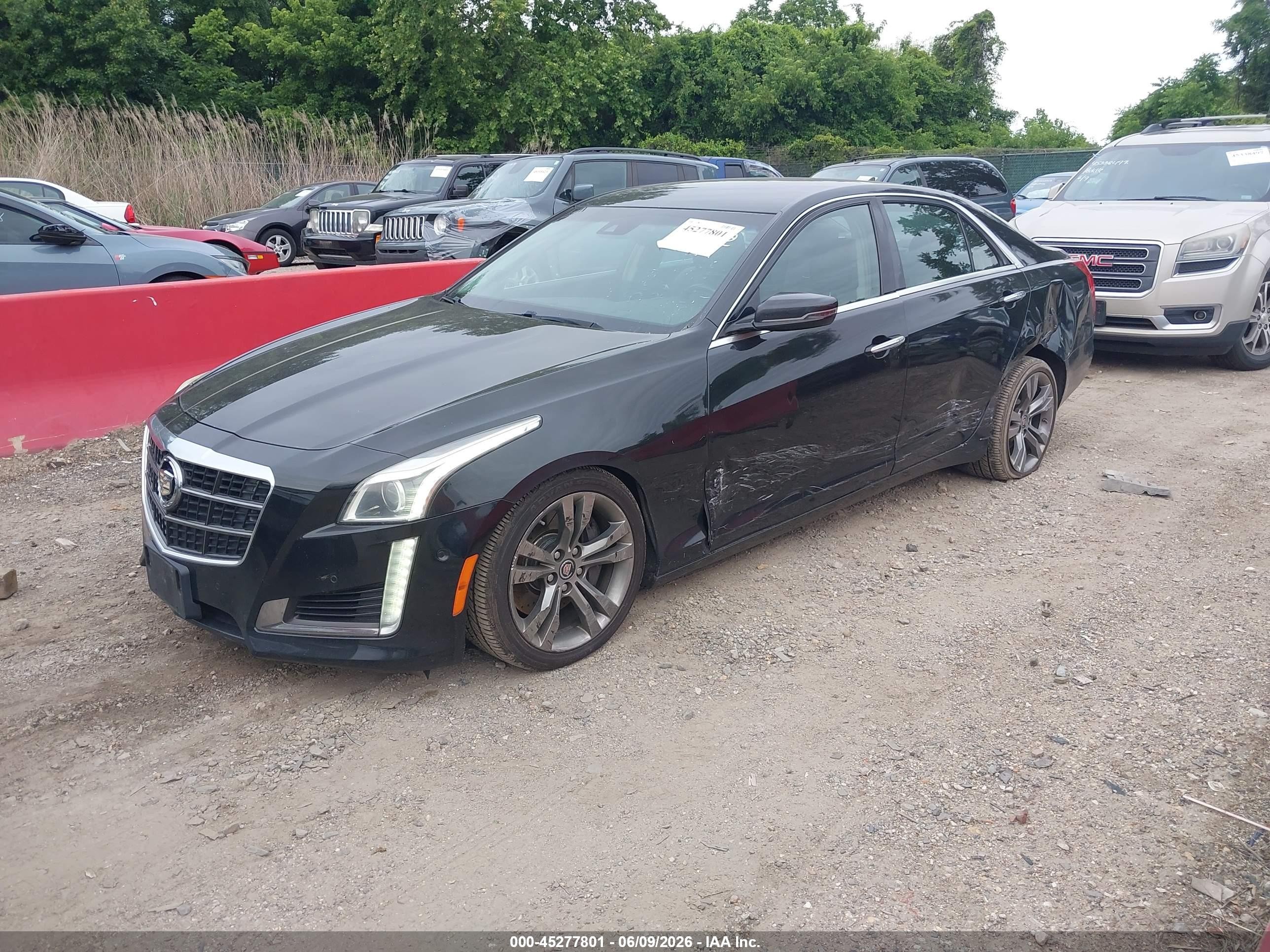 2014 Cadillac Cts Vsport Черный vin: 1G6AU5S80E0192376