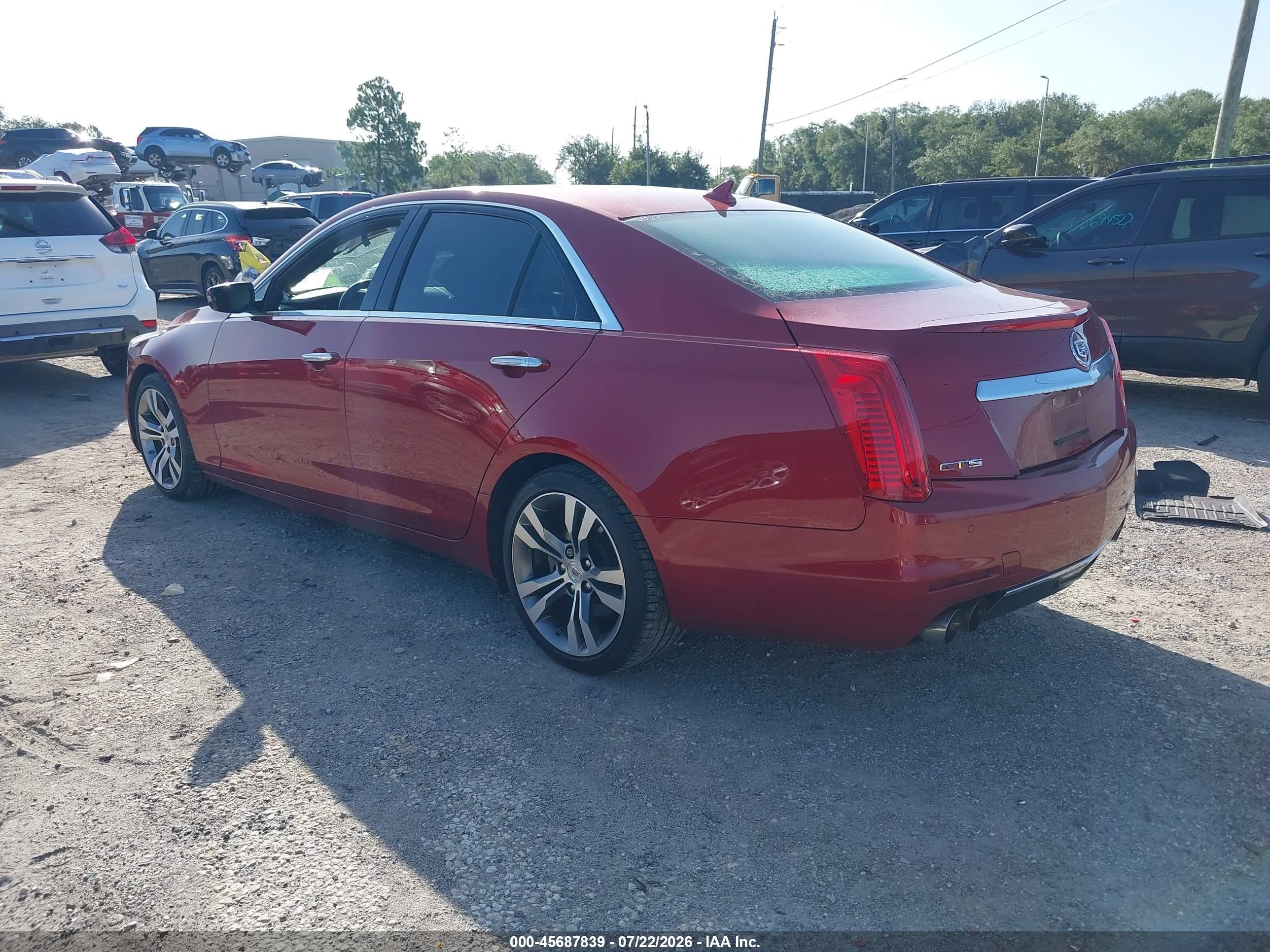 2014 Cadillac Cts Vsport Premium Red vin: 1G6AV5S80E0188373