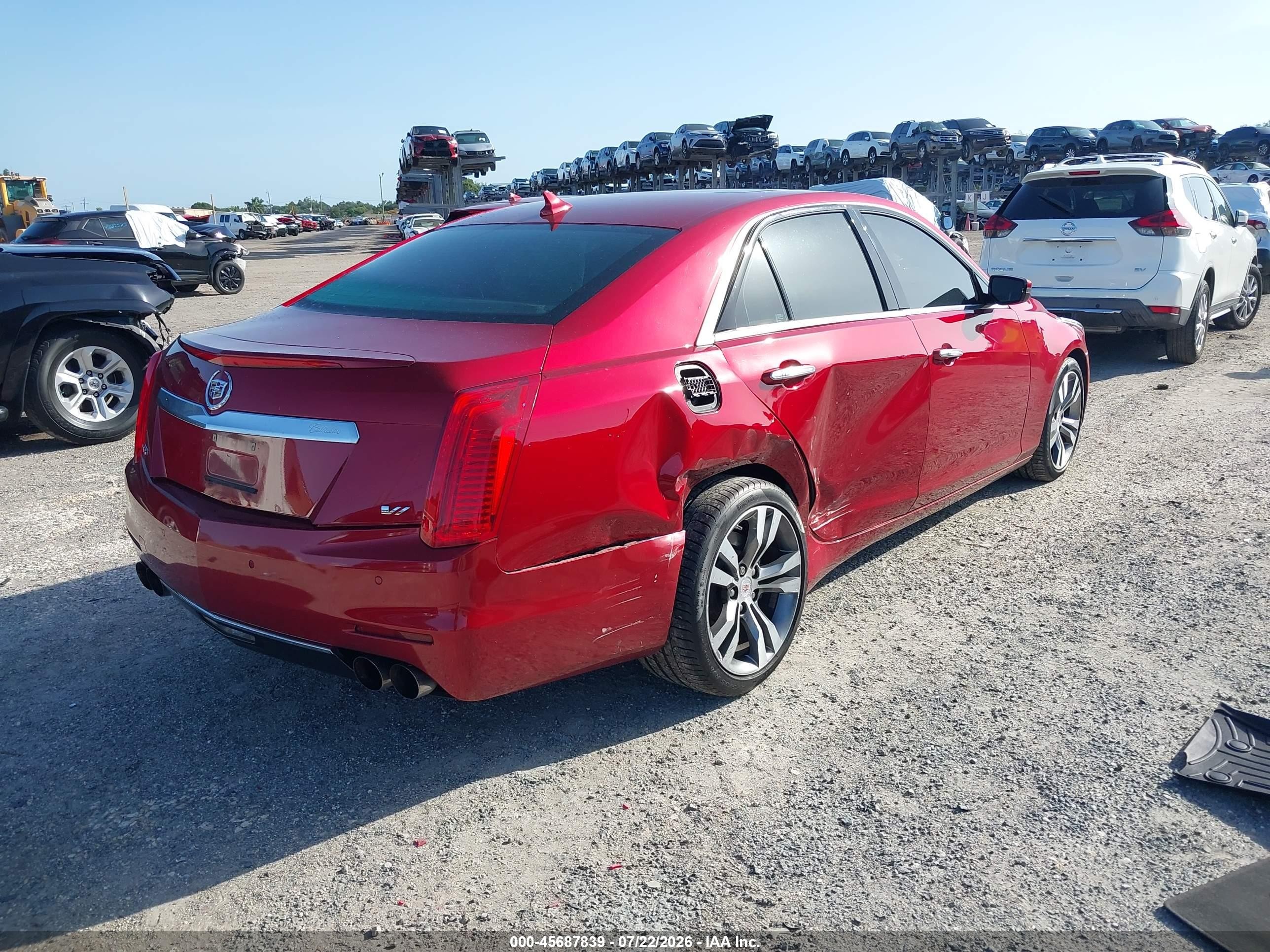 2014 Cadillac Cts Vsport Premium Red vin: 1G6AV5S80E0188373
