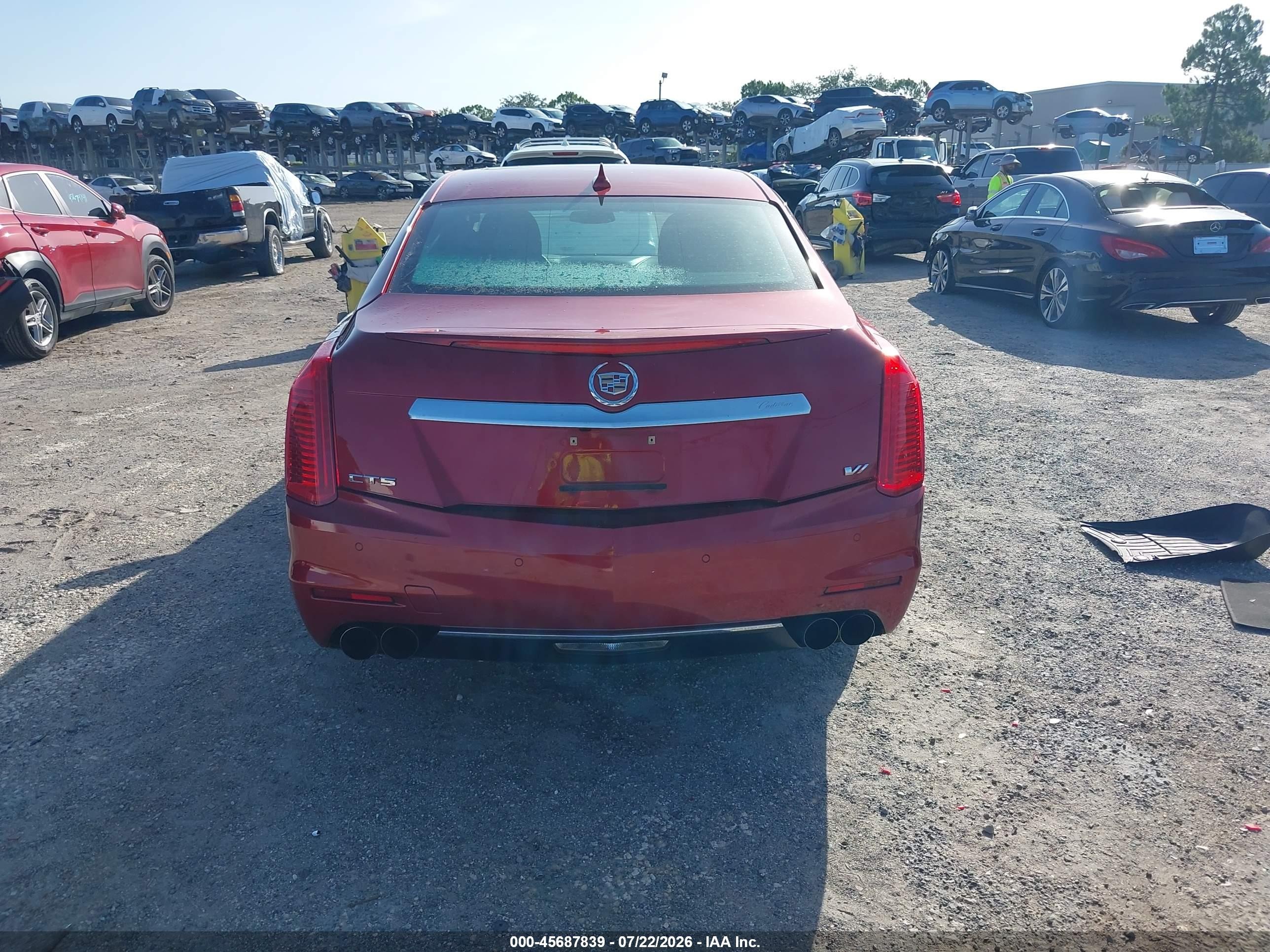 2014 Cadillac Cts Vsport Premium Red vin: 1G6AV5S80E0188373