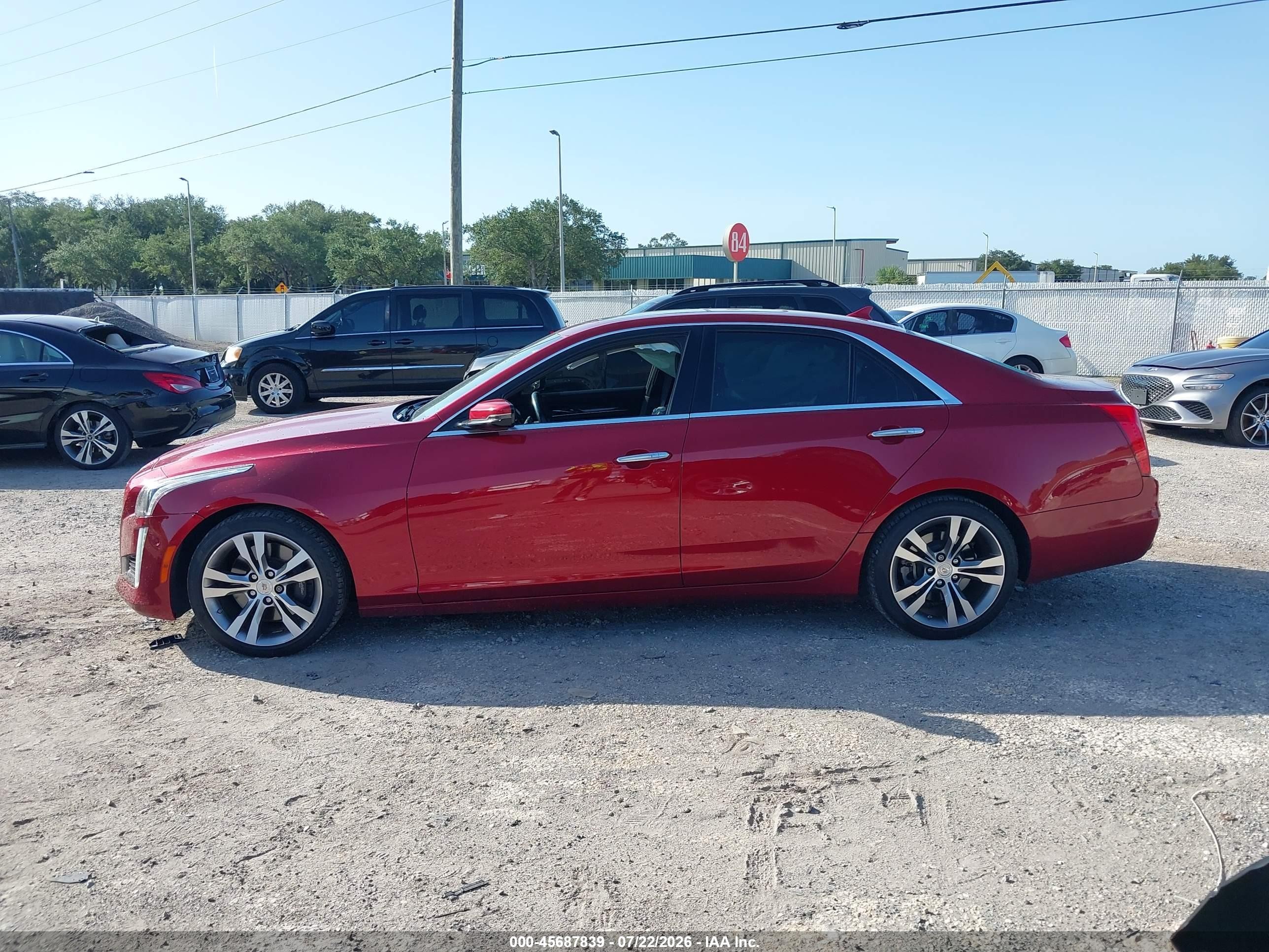 2014 Cadillac Cts Vsport Premium Red vin: 1G6AV5S80E0188373